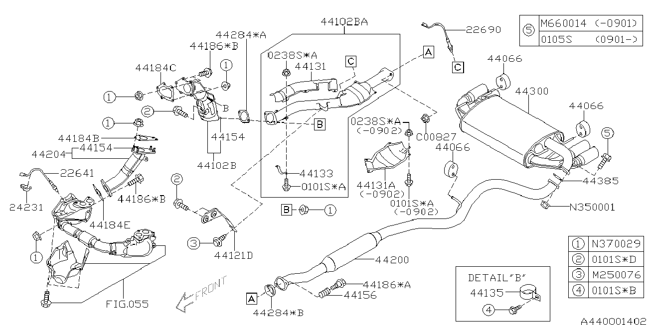 Bedford 22690-AA850 - Sonda lambda www.autoricambit.com