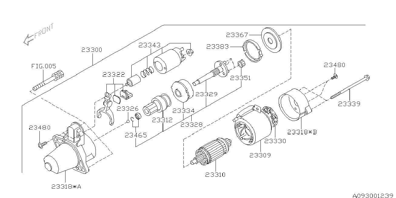 Subaru 23300AA621 - Motorino d'avviamento www.autoricambit.com