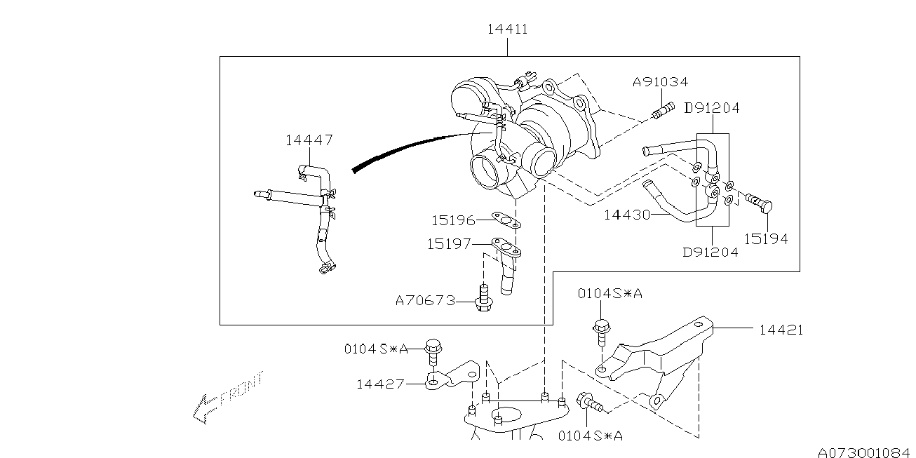 Subaru 14411AA572 - Turbocompressore, Sovralimentazione www.autoricambit.com