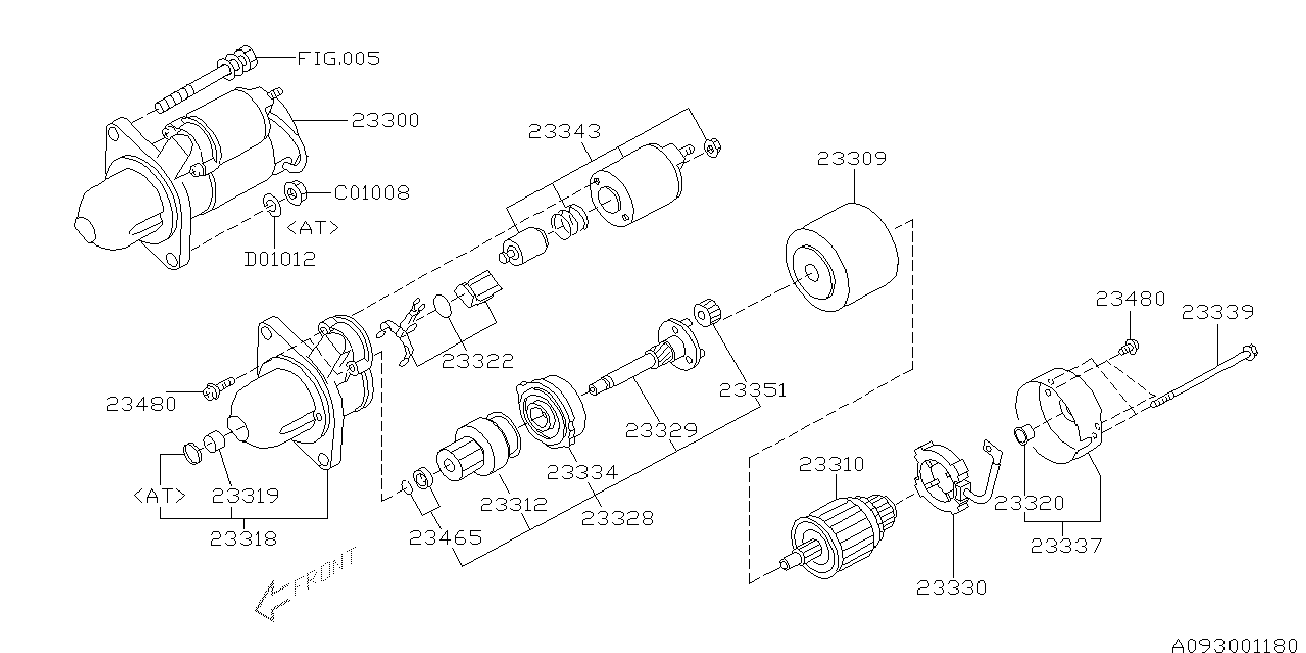 Subaru 23300AA570 - Motorino d'avviamento www.autoricambit.com