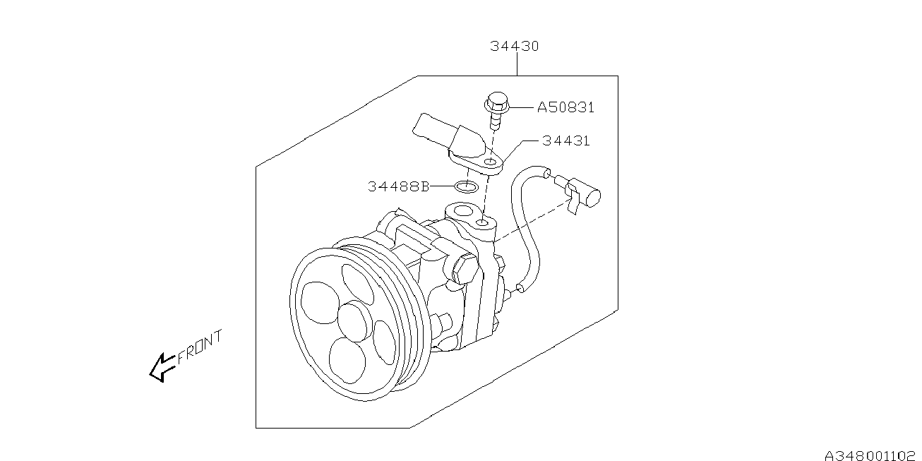 Subaru 34439AE020 - Guarnizione, Collettore aspirazione www.autoricambit.com