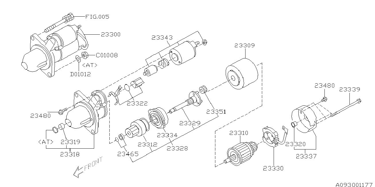 Subaru 23300AA460 - Motorino d'avviamento www.autoricambit.com