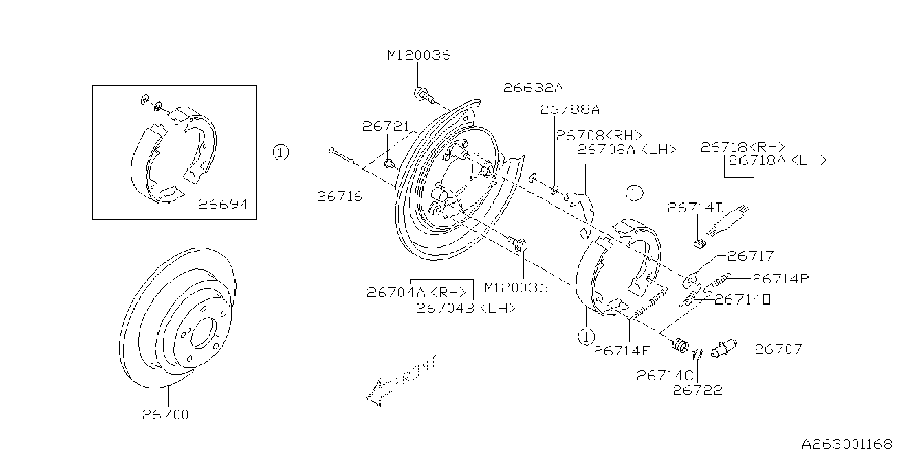 Subaru 26700FE010 - Discofreno www.autoricambit.com