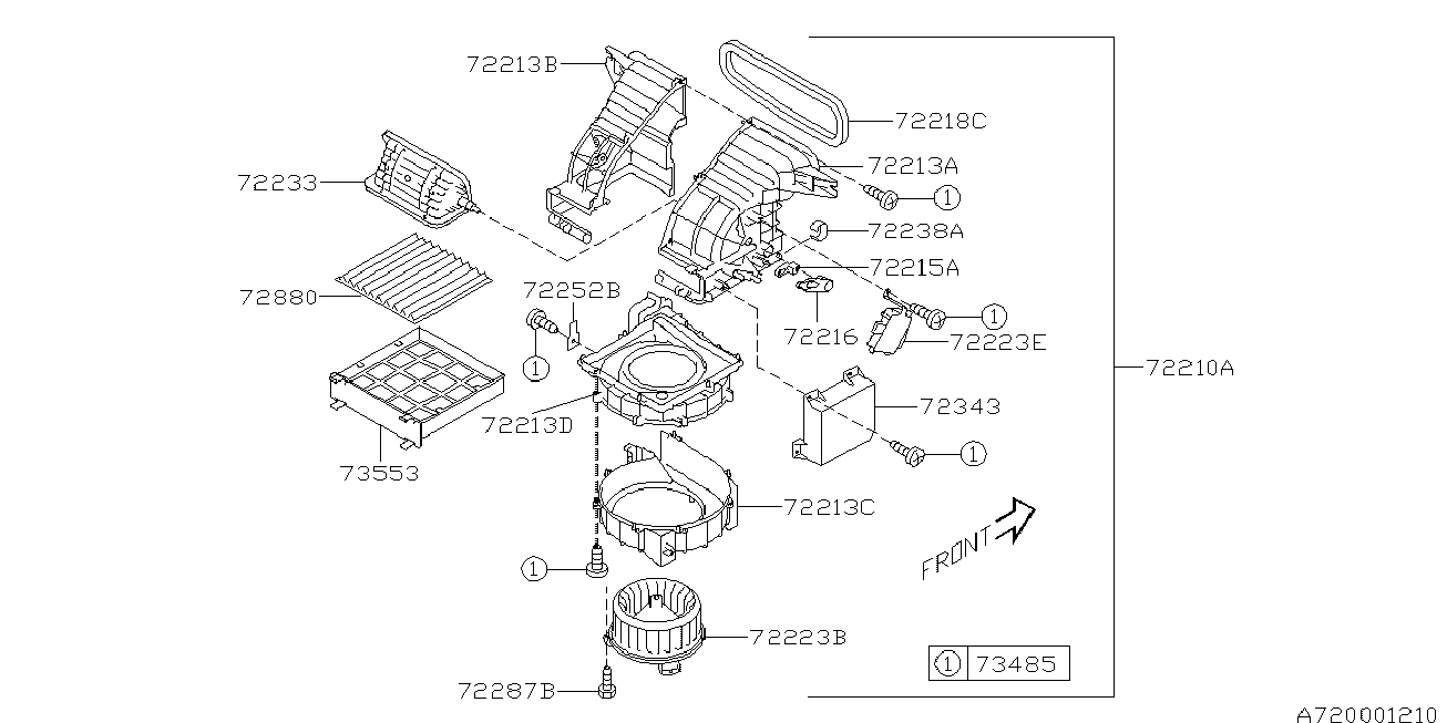 Subaru 72880-XA00A - Filtro, Aria abitacolo www.autoricambit.com