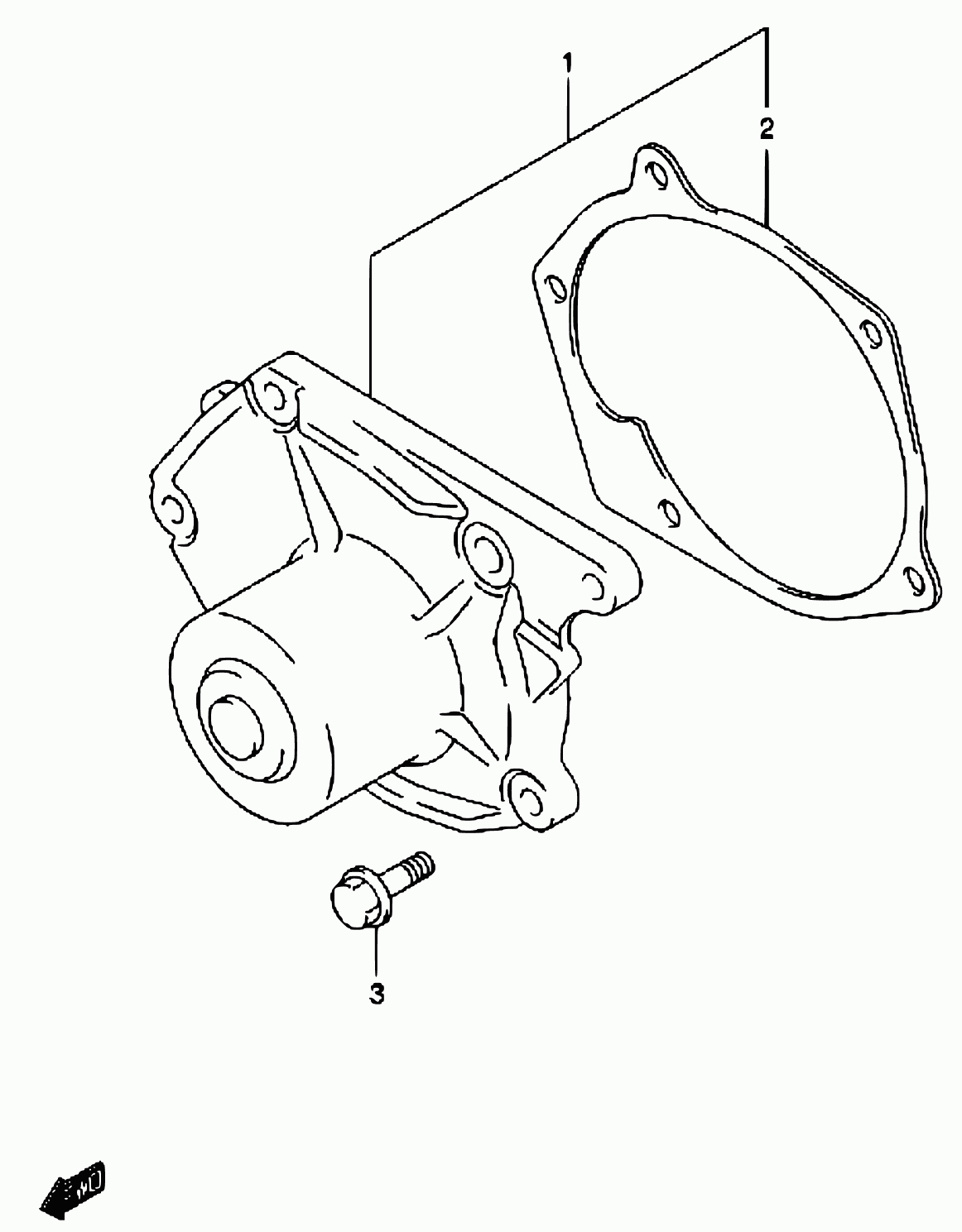 Suzuki 17410-84A00 - Pompa acqua www.autoricambit.com