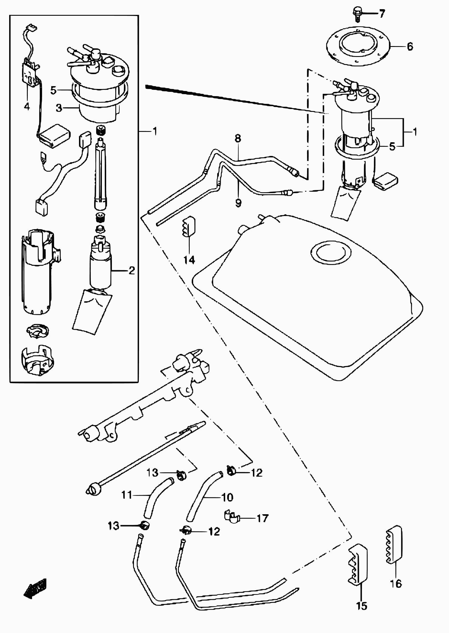 Suzuki 15110-81A00 - Pompa carburante www.autoricambit.com