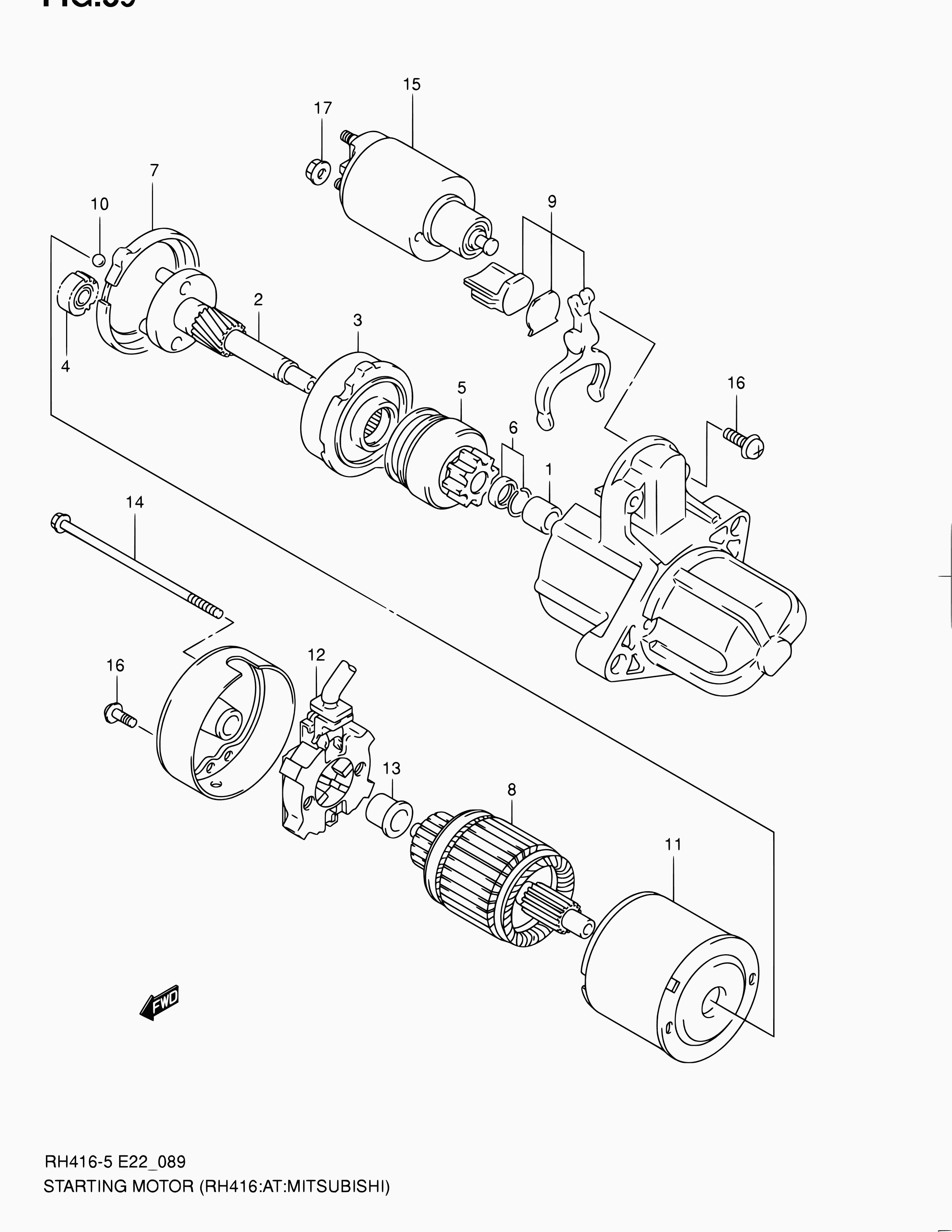 Suzuki 31320-86030 - Pignone, Motorino d'avviamento www.autoricambit.com