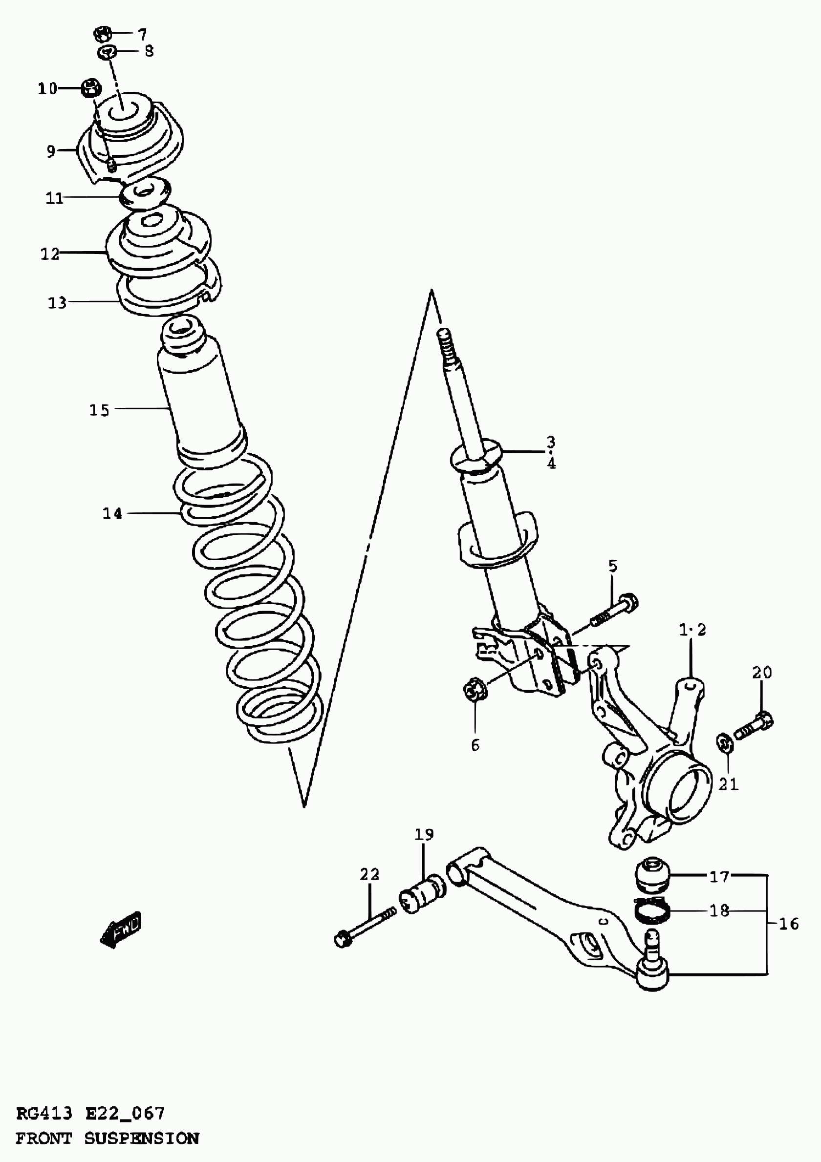 Suzuki 42111-70B11 - Kit parapolvere, Ammortizzatore www.autoricambit.com