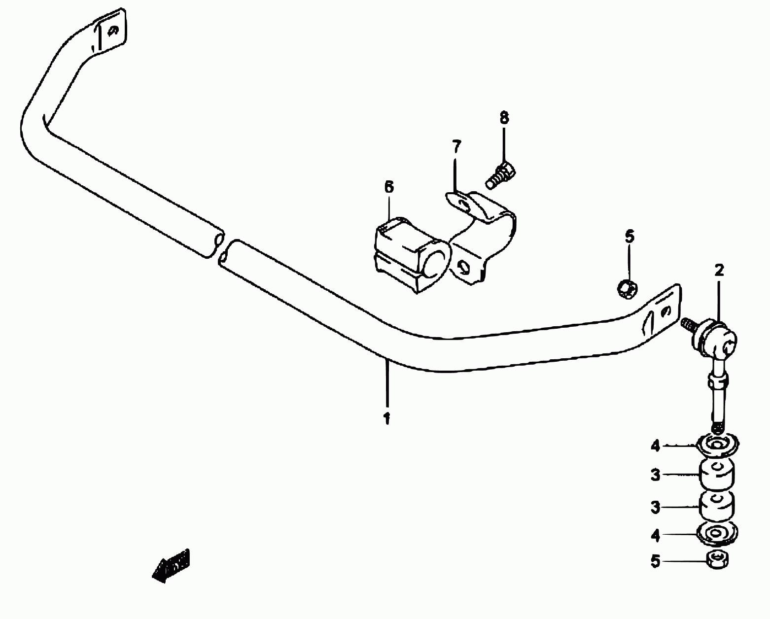 Suzuki 42311-85C00 - Asta/Puntone, Stabilizzatore www.autoricambit.com