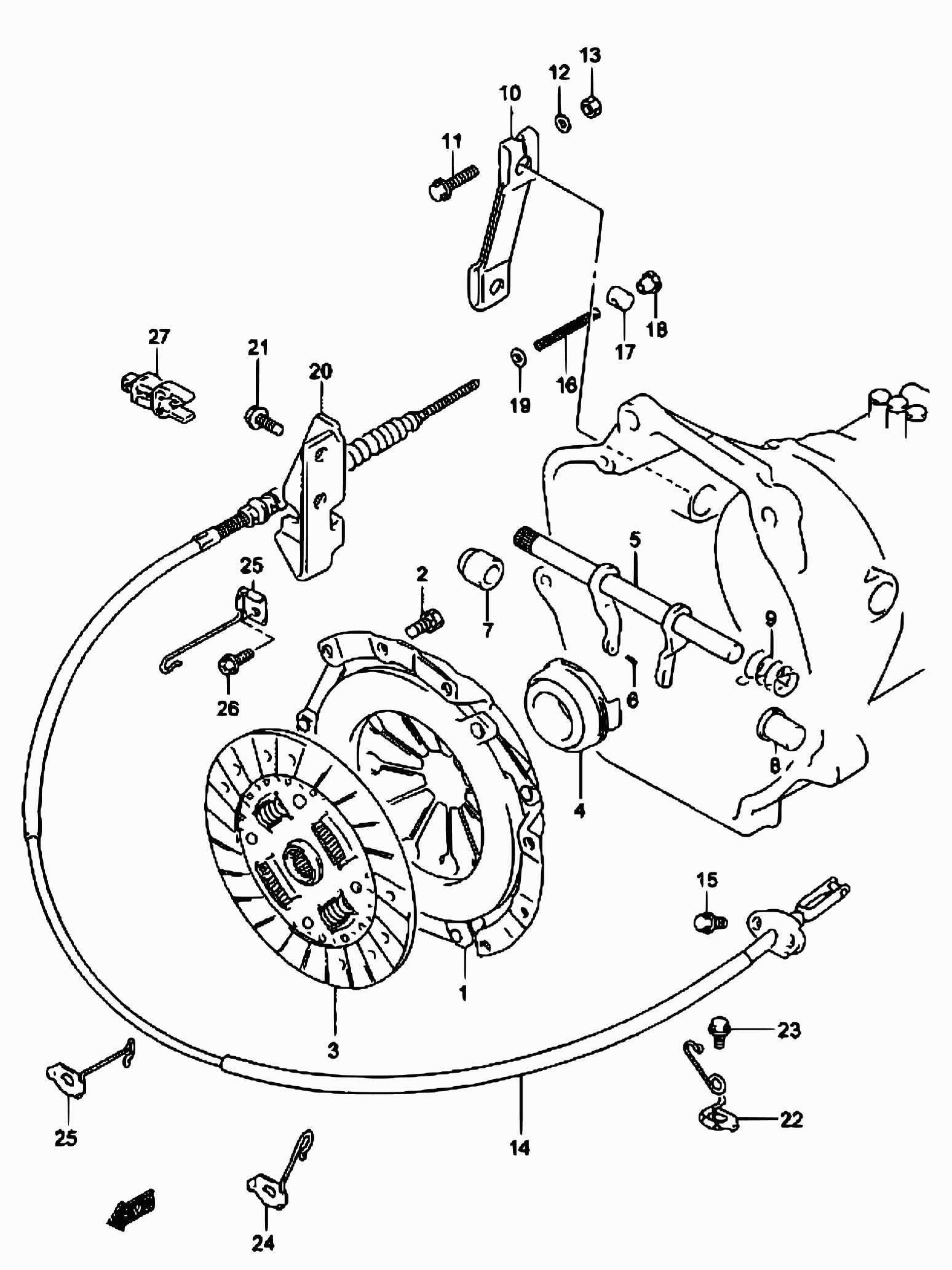 Suzuki 23265-84C00 - Reggispinta distacco frizione www.autoricambit.com