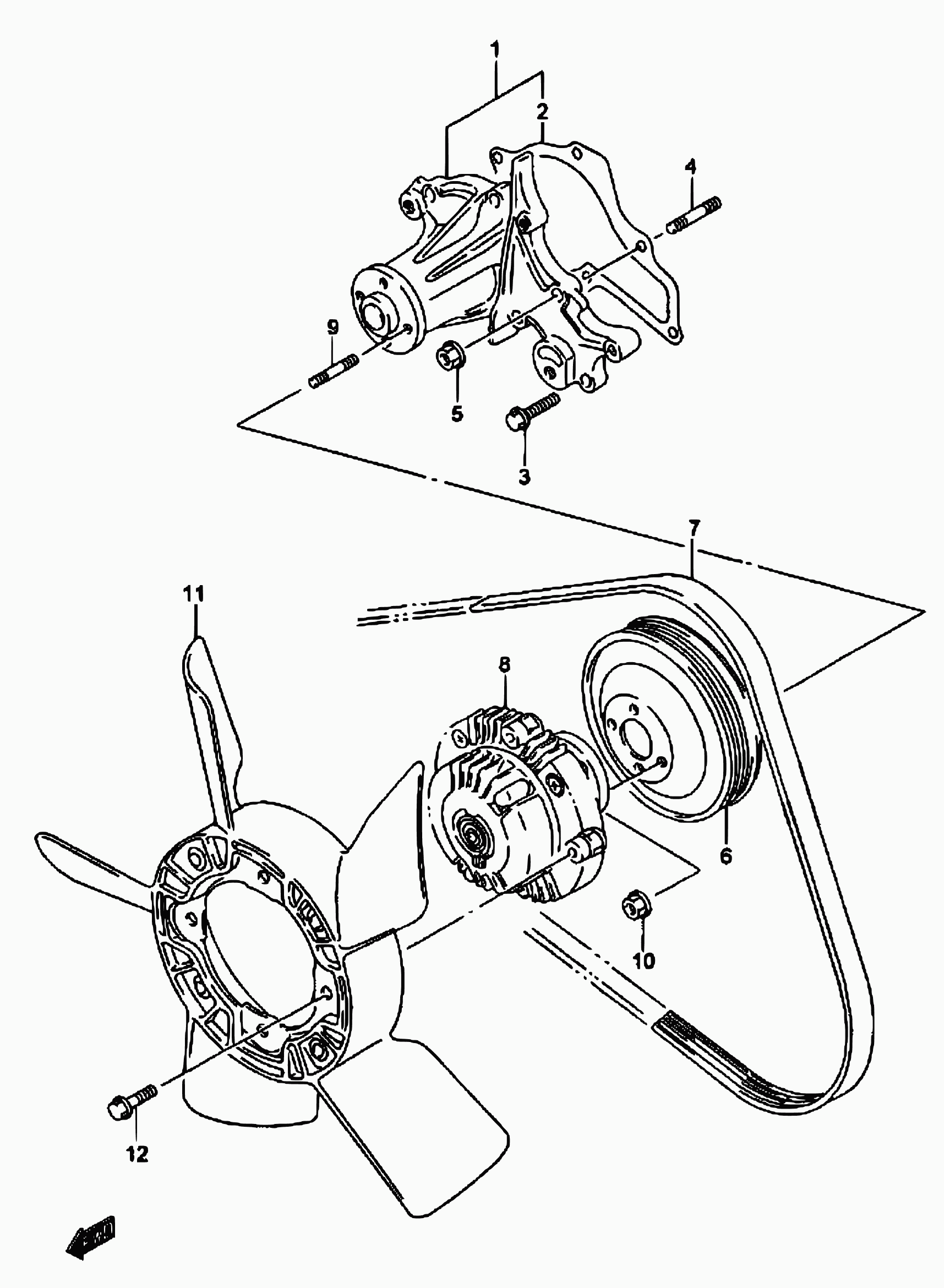 Suzuki 17521-85C11 - Cinghia Poly-V www.autoricambit.com