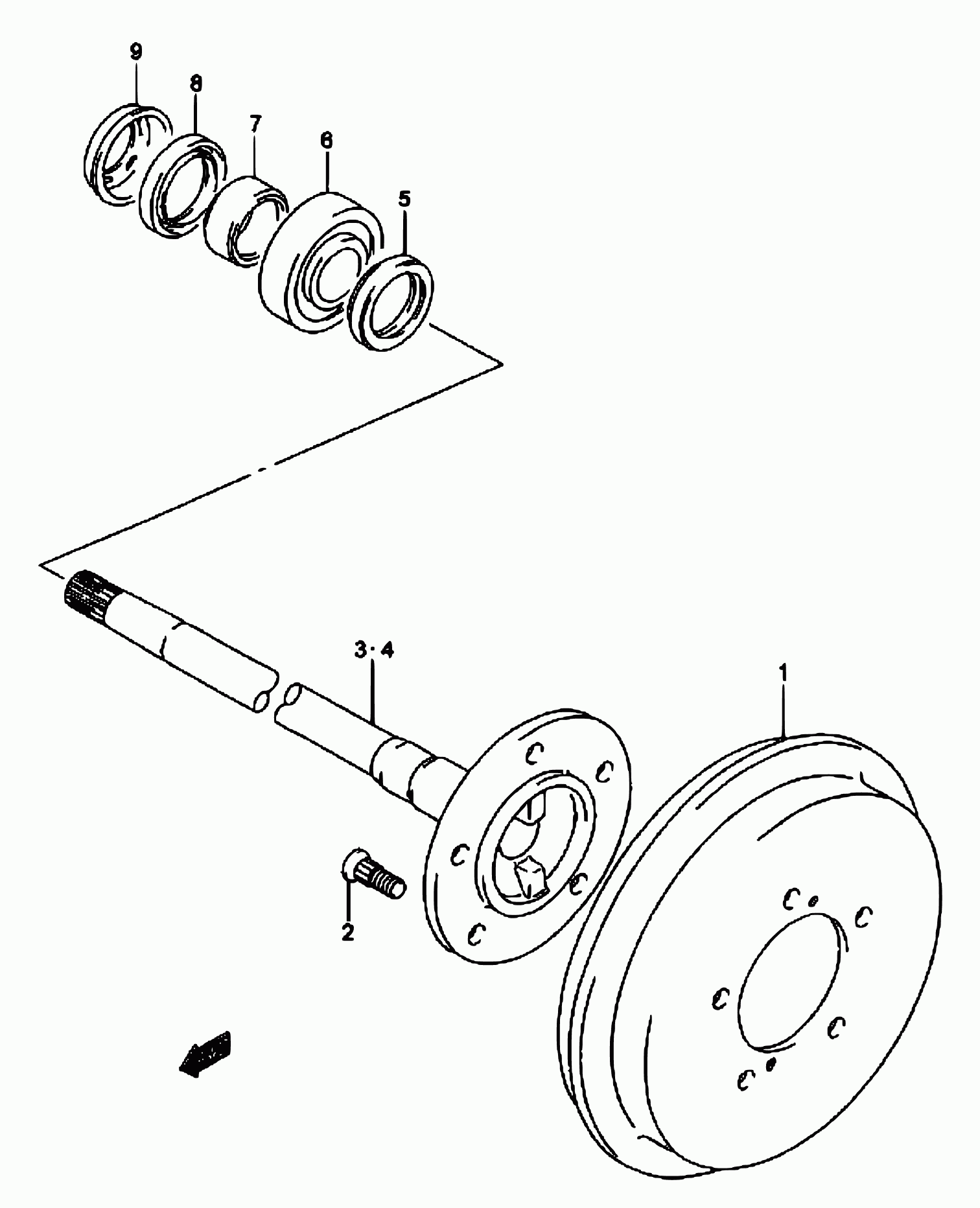 Suzuki 09284-45001 - Kit cuscinetto ruota www.autoricambit.com