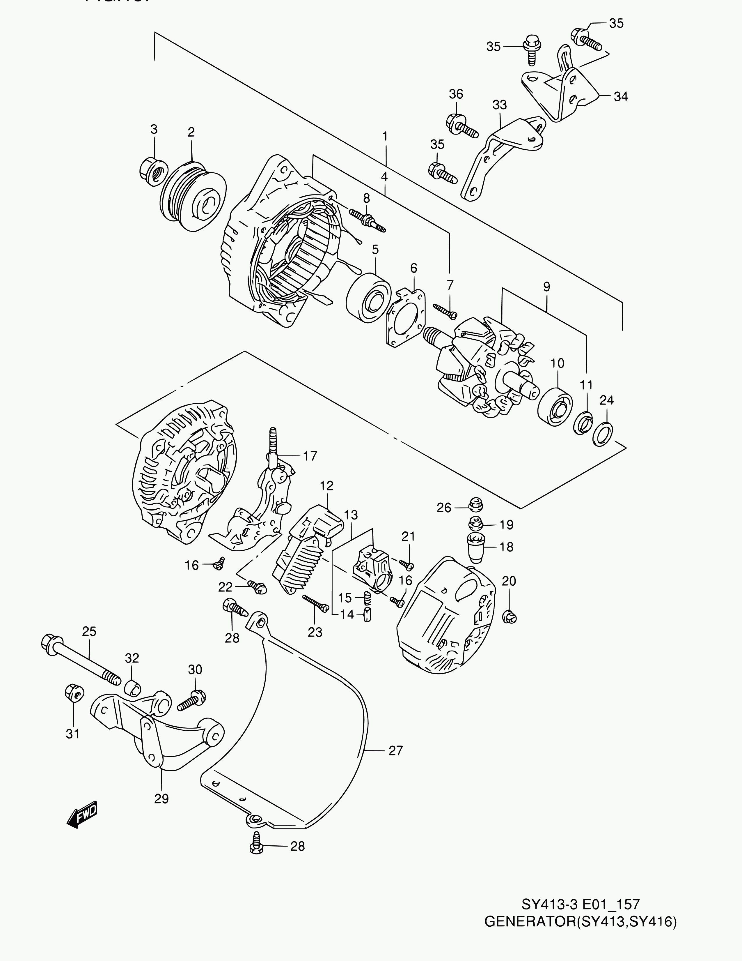 Suzuki 31400-60G13 - Alternatore www.autoricambit.com