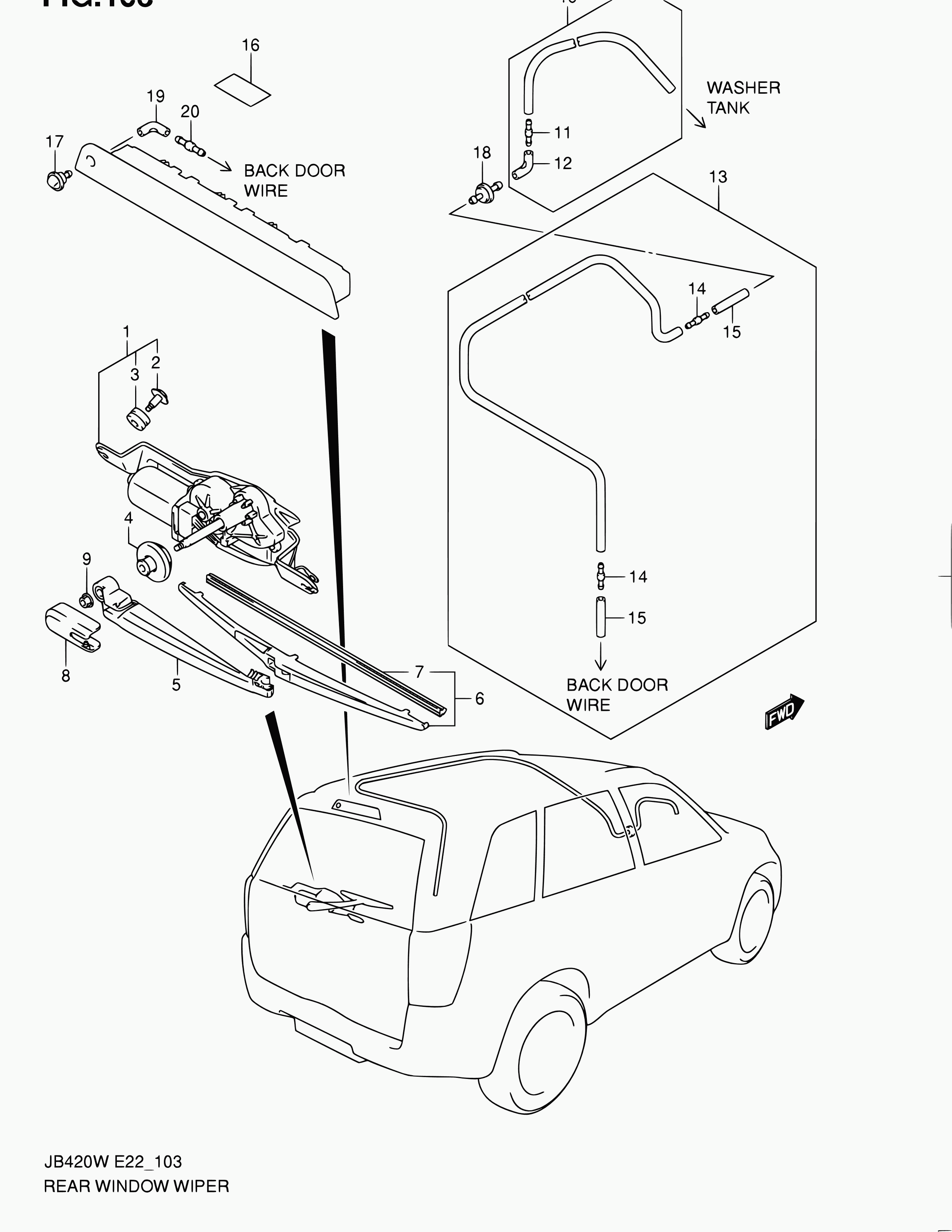 Suzuki 38340-58J00 - Spazzola tergi www.autoricambit.com