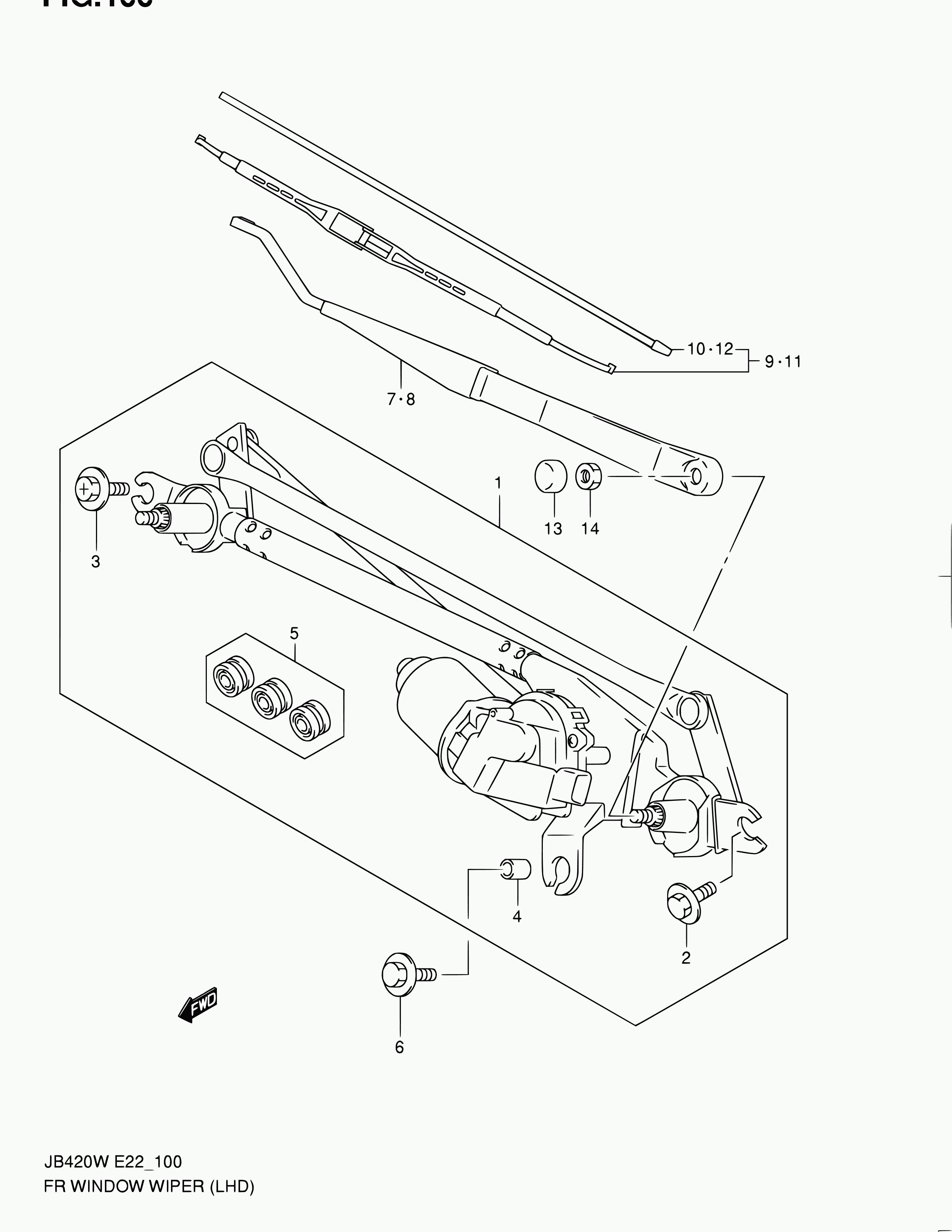 Suzuki 38340-65J11 - Spazzola tergi www.autoricambit.com