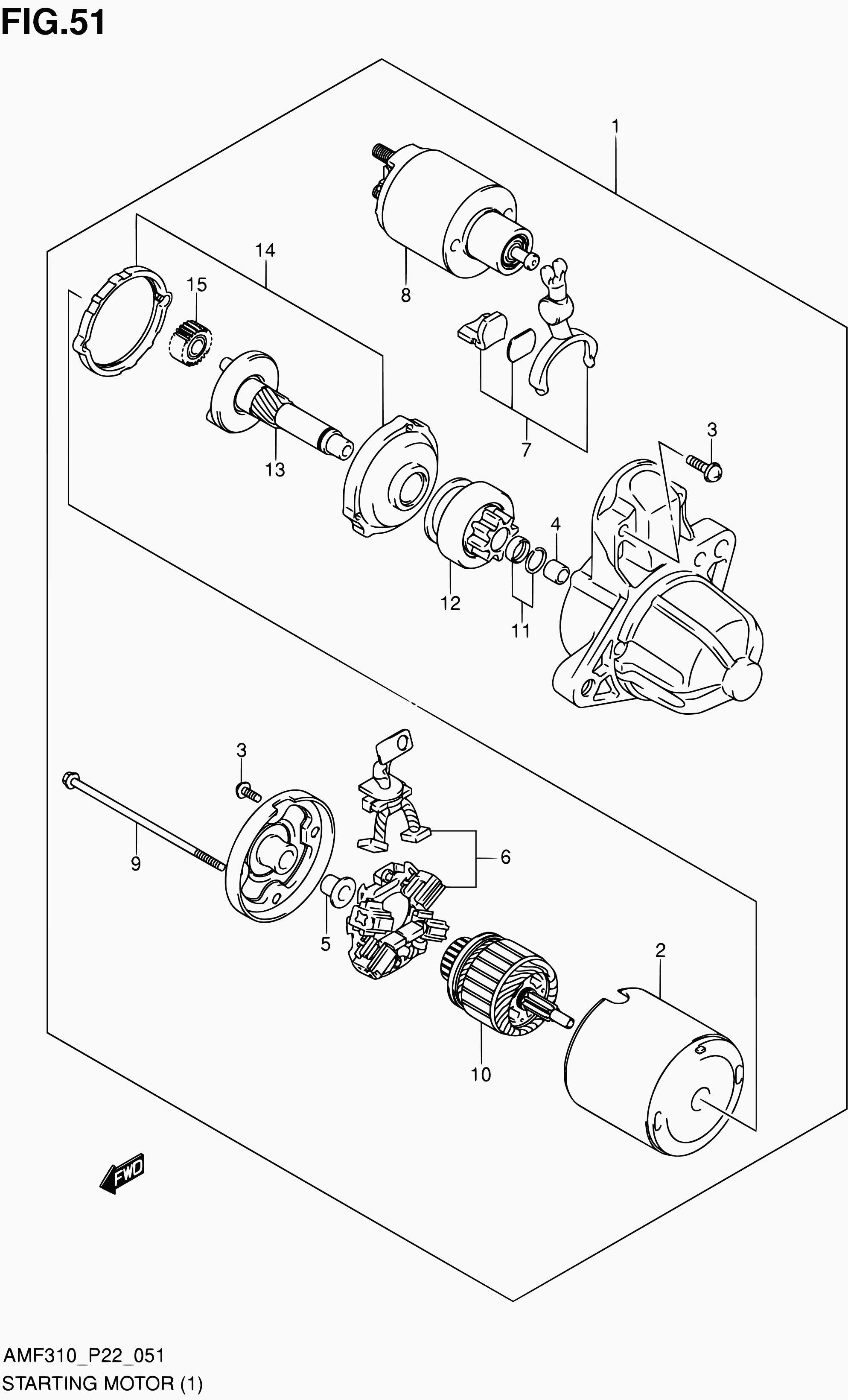 Suzuki 31100M68K10 - Motorino d'avviamento www.autoricambit.com