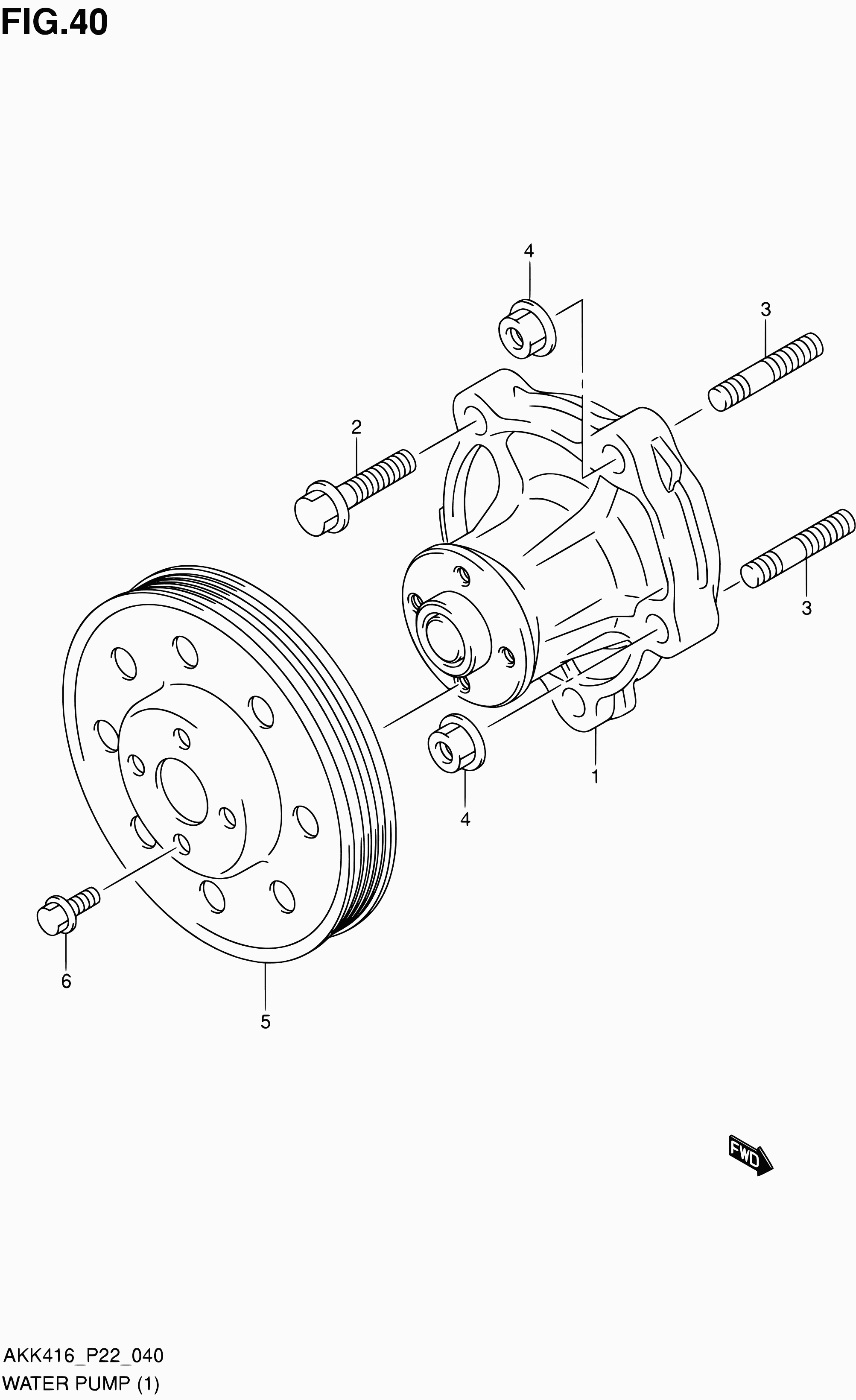 Suzuki 17400-69G04 - Pompa acqua www.autoricambit.com