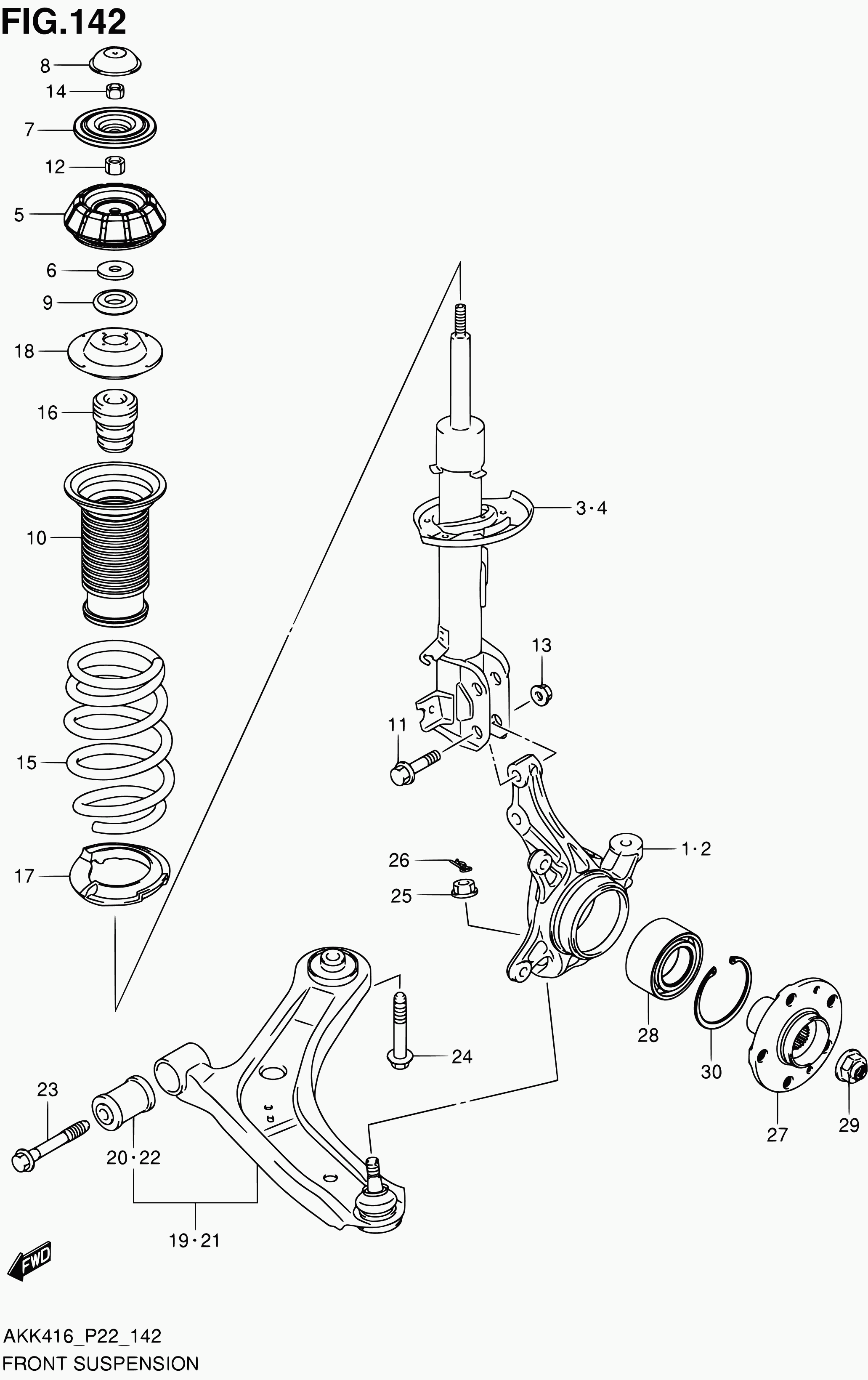 Suzuki 09381-84004 - Kit cuscinetto ruota www.autoricambit.com