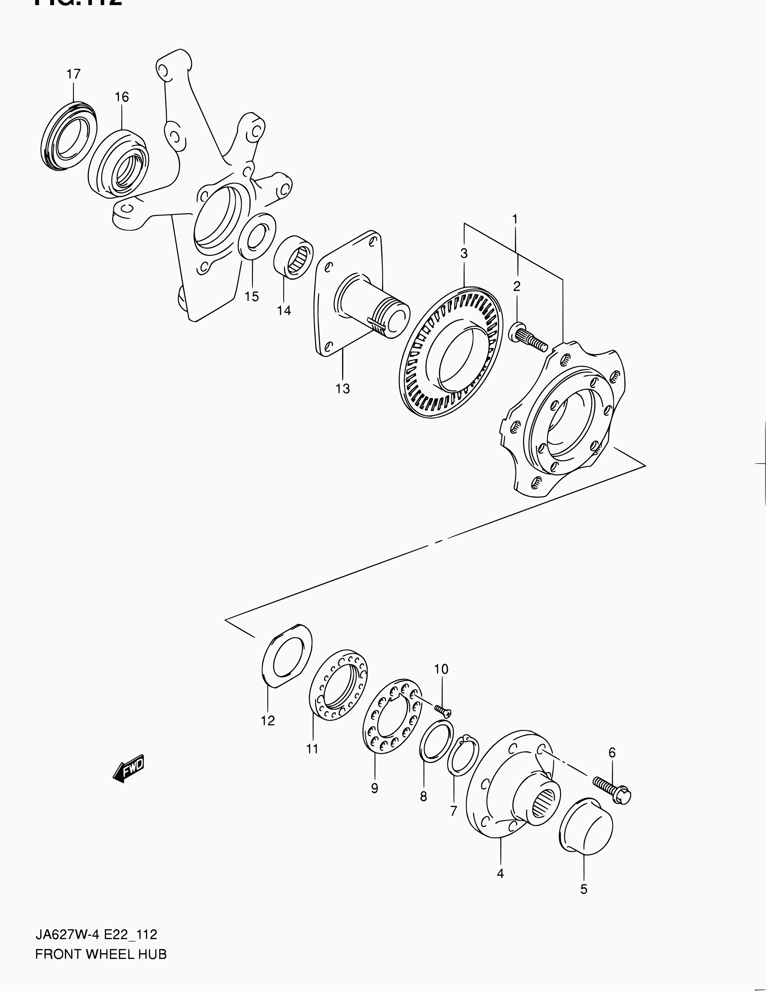 Suzuki 43401-65D00 - Kit cuscinetto ruota www.autoricambit.com