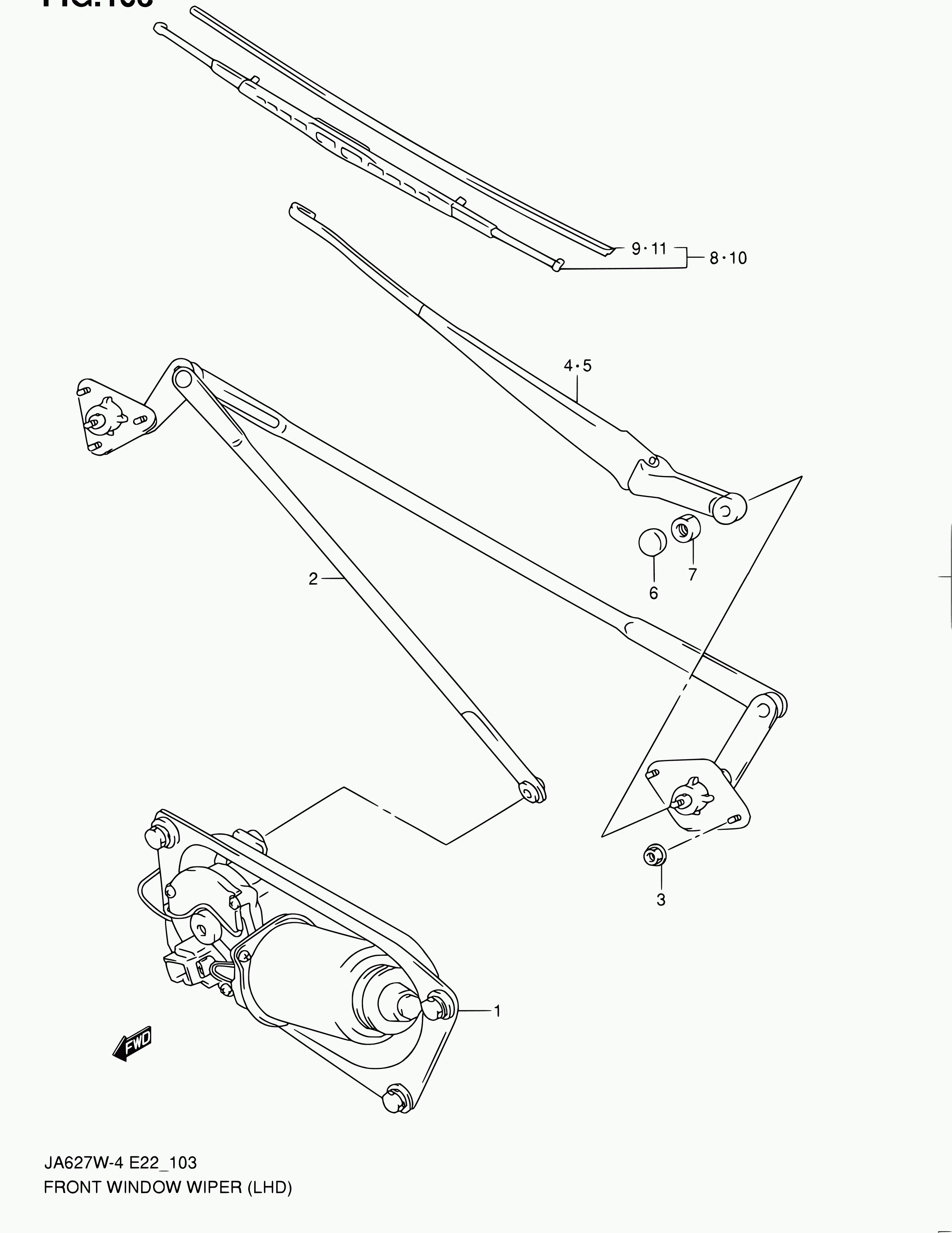 Suzuki 38340-65D11 - Spazzola tergi www.autoricambit.com