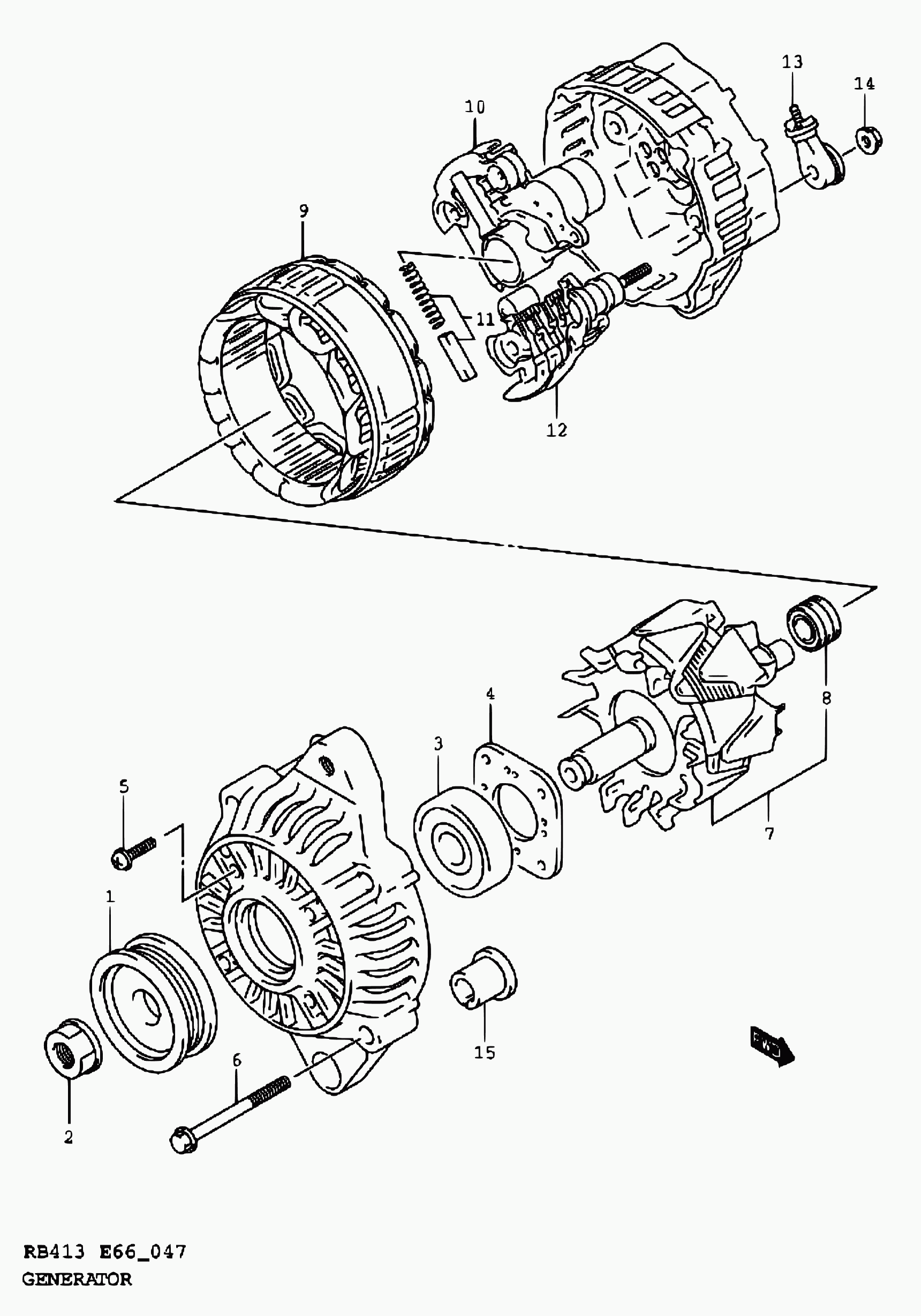 Suzuki 31400-83E00 - Alternatore www.autoricambit.com