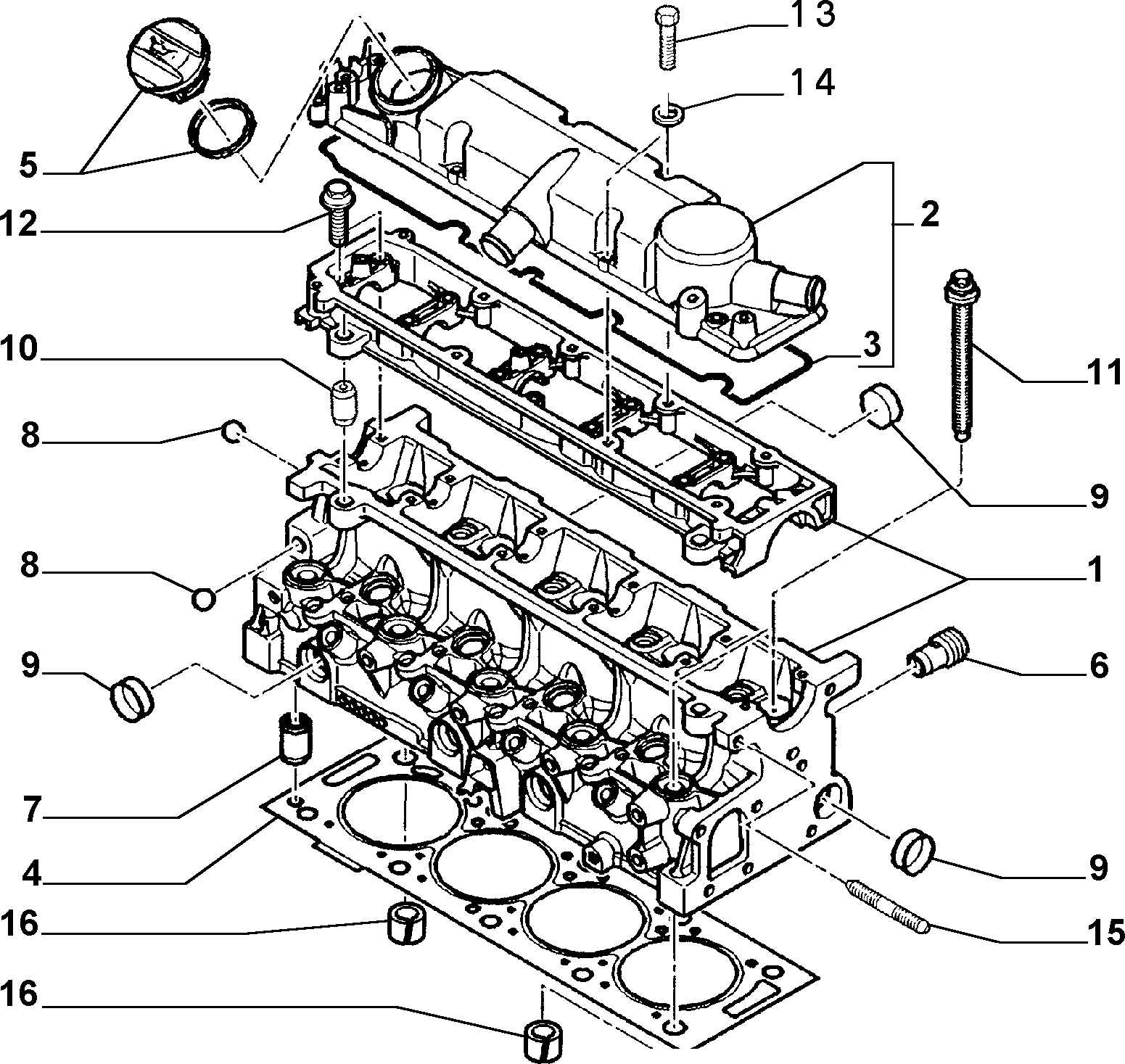 Lancia 9635967180 - Guarnizione, Testata www.autoricambit.com