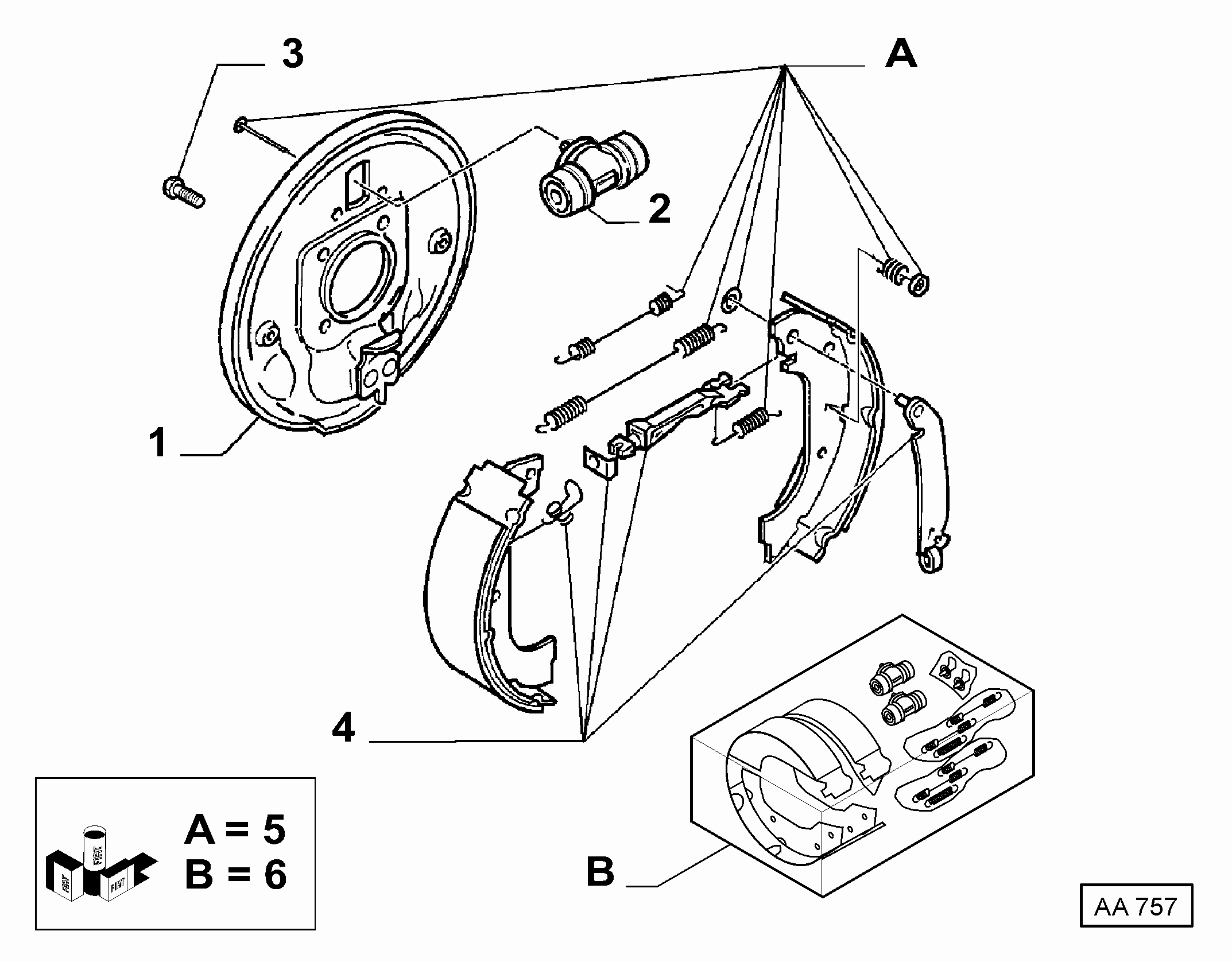 FIAT 9404211778 - Kit freno, freni a tamburo www.autoricambit.com