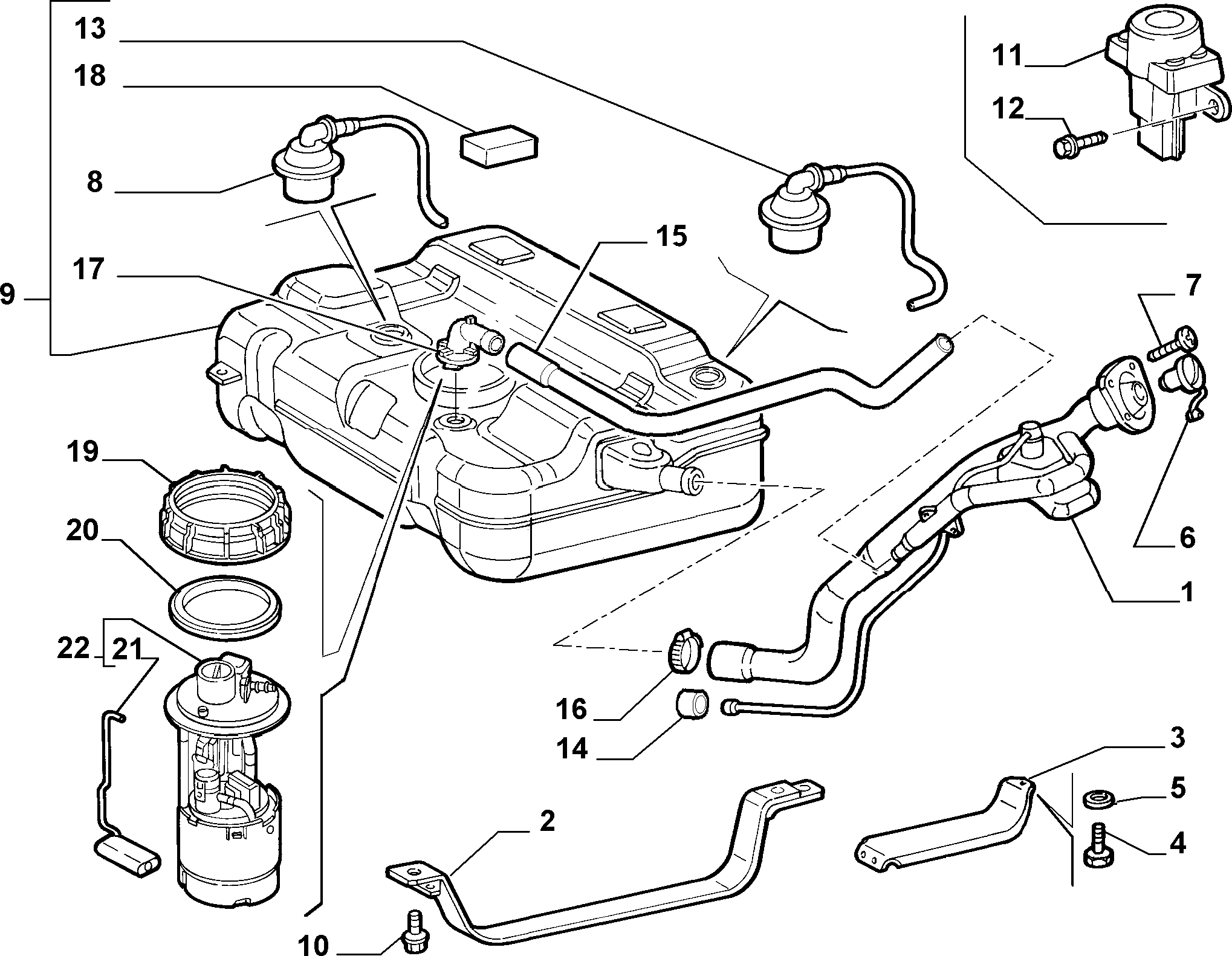 Lancia 51709819 - Gruppo alimentazione carburante www.autoricambit.com