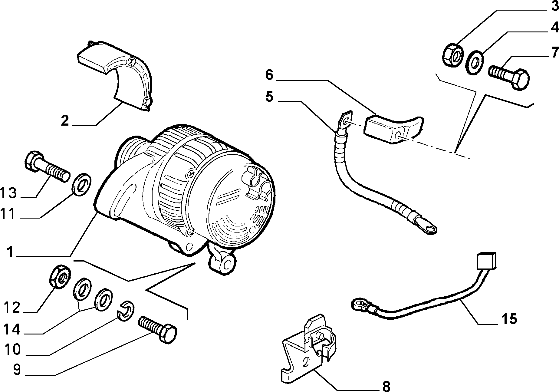 Alfa Romeo 46436507 - Alternatore www.autoricambit.com