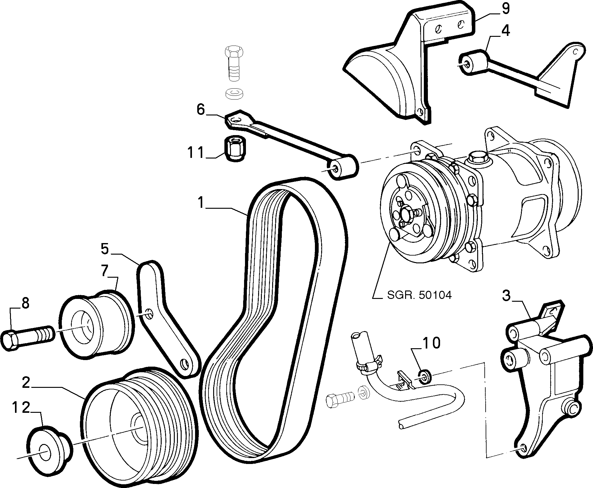 FIAT 778 9700 - Cinghia Poly-V www.autoricambit.com