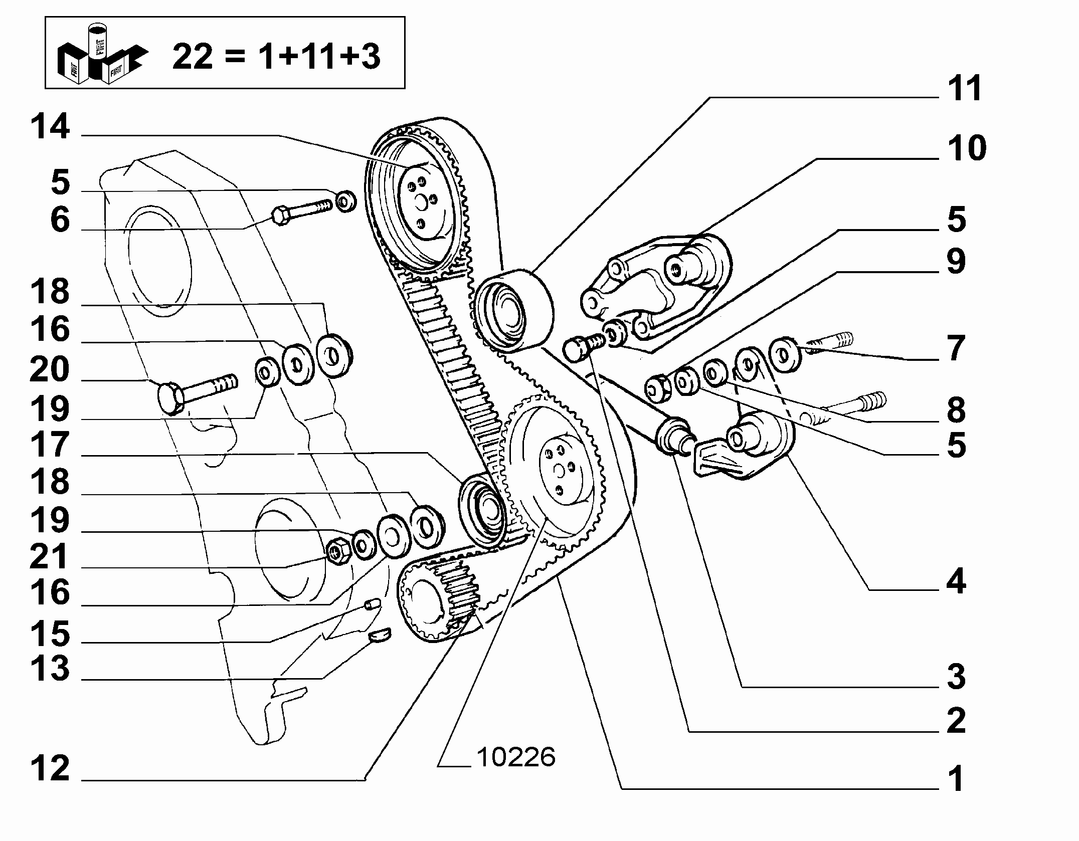 FIAT 98419390 - Cinghia dentata www.autoricambit.com