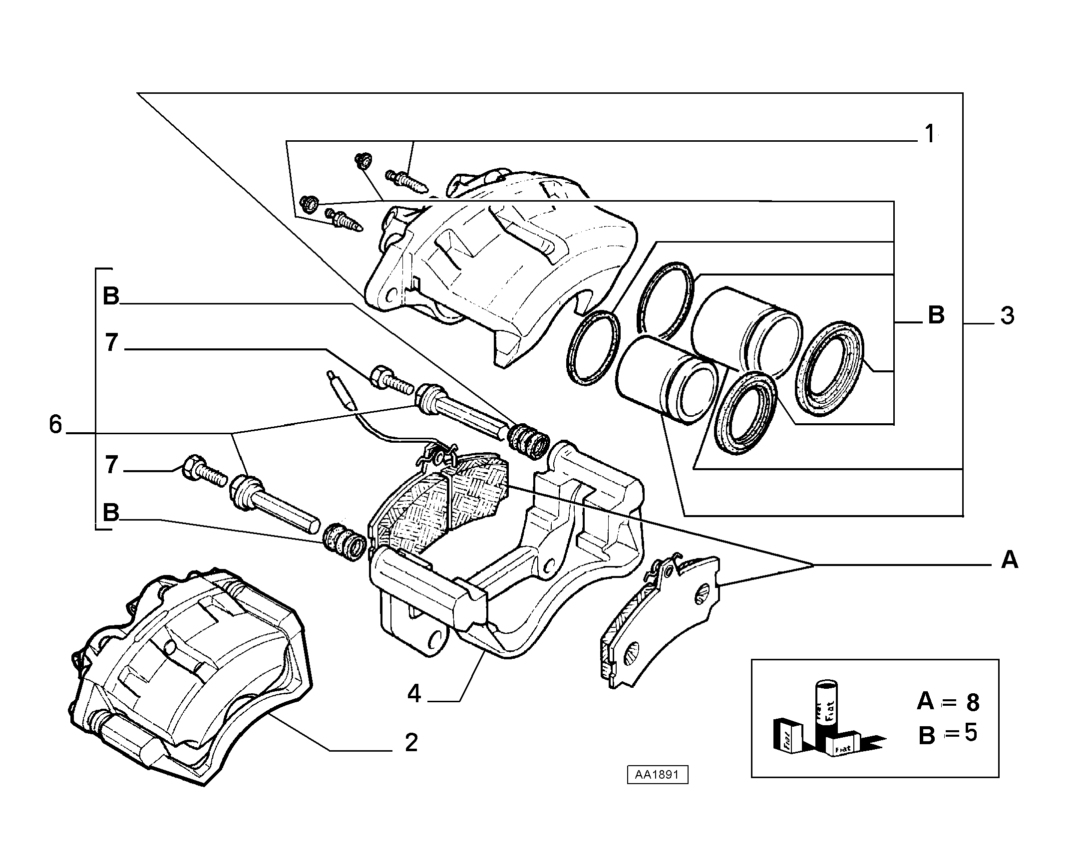 FIAT 9945814 - Pinza freno www.autoricambit.com