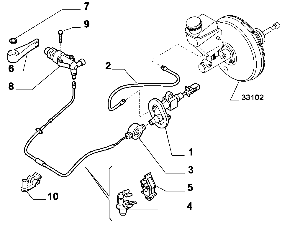 Opel 55190993 - Cilindro trasmettitore, Frizione www.autoricambit.com