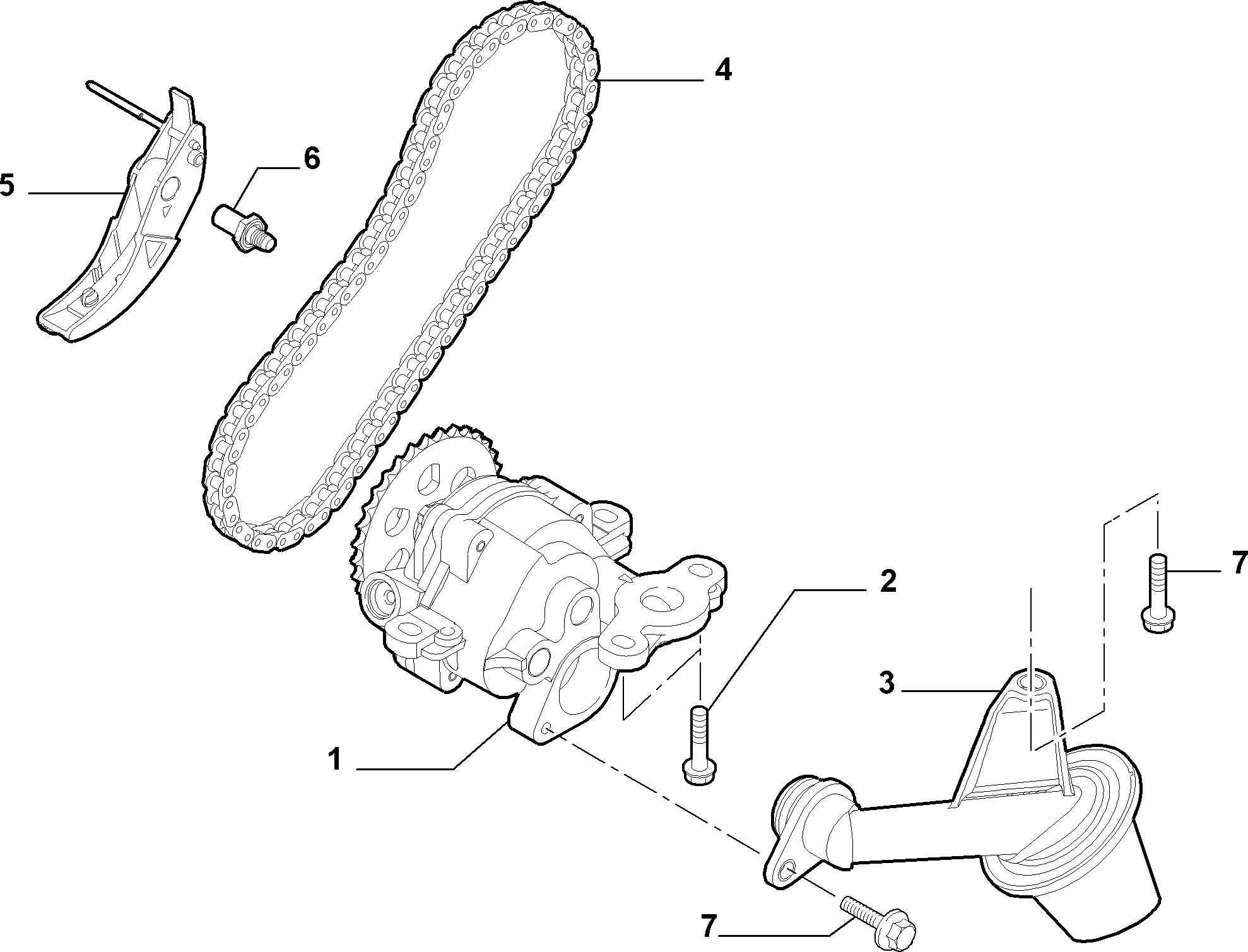 FIAT 9659371180 - Catena, Azionamento pompa olio www.autoricambit.com