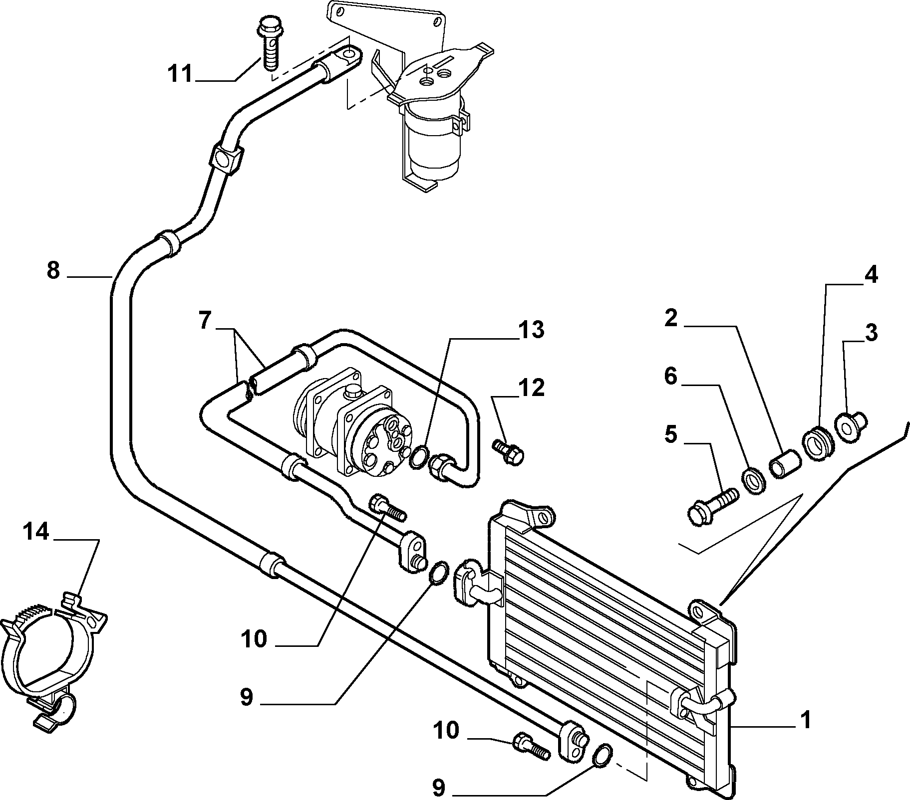 FIAT 1347842080 - Condensatore, Climatizzatore www.autoricambit.com