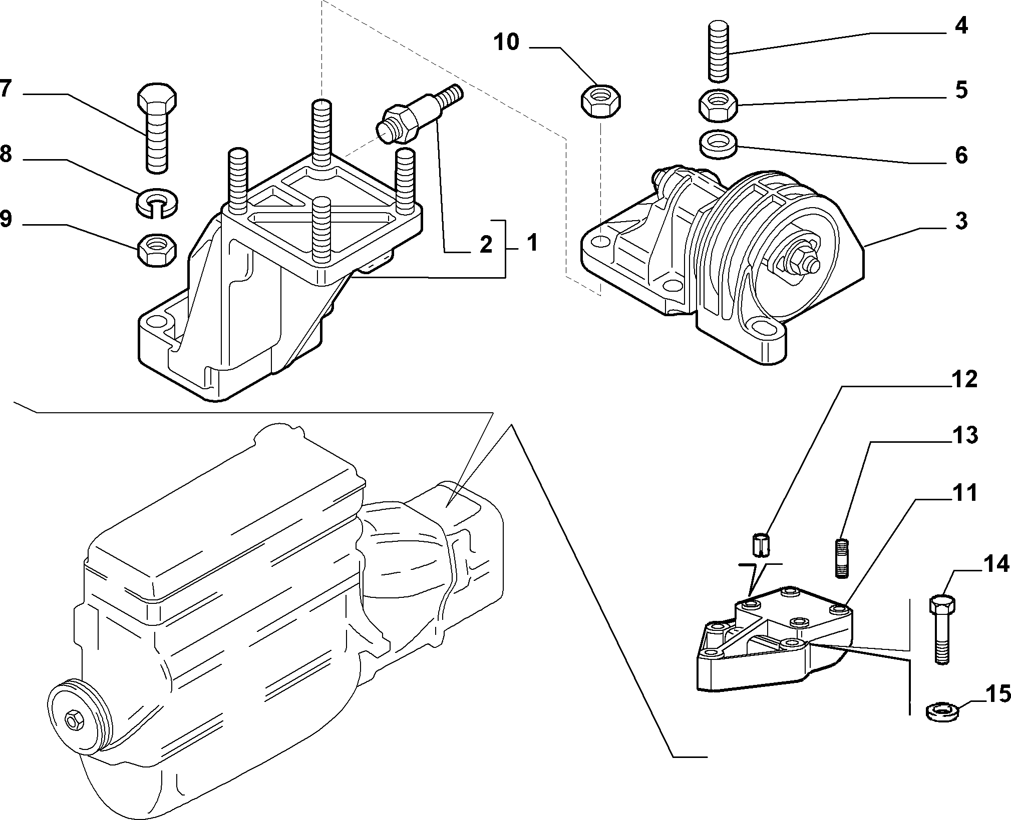 CITROËN 1335125080 - Sospensione, Motore www.autoricambit.com