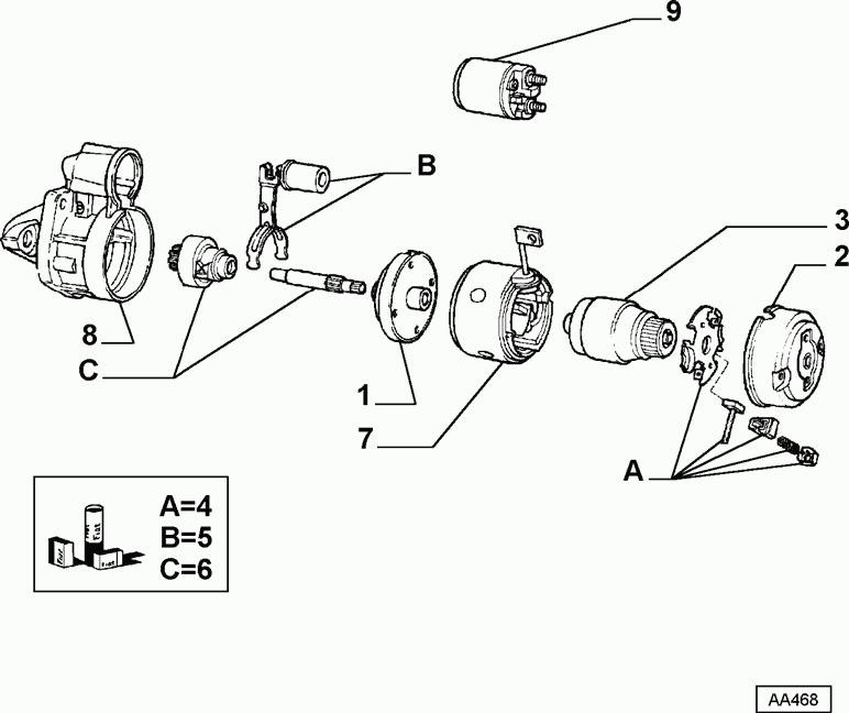 Alfa Romeo 9948135 - Pignone, Motorino d'avviamento www.autoricambit.com