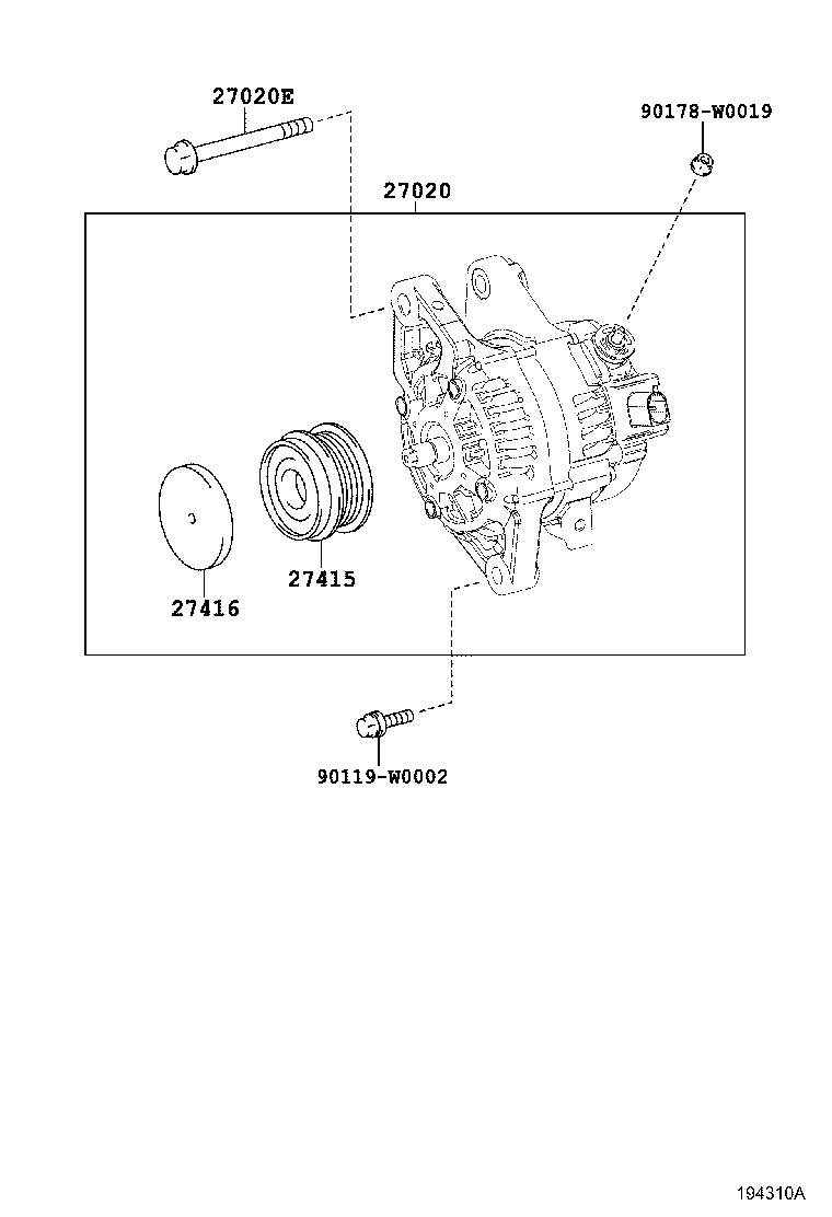 TOYOTA 270600Q190 - Alternatore www.autoricambit.com