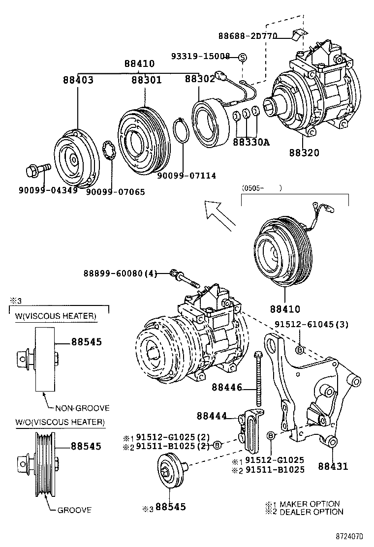 TOYOTA 88410-6A010 - Compressore, Climatizzatore www.autoricambit.com