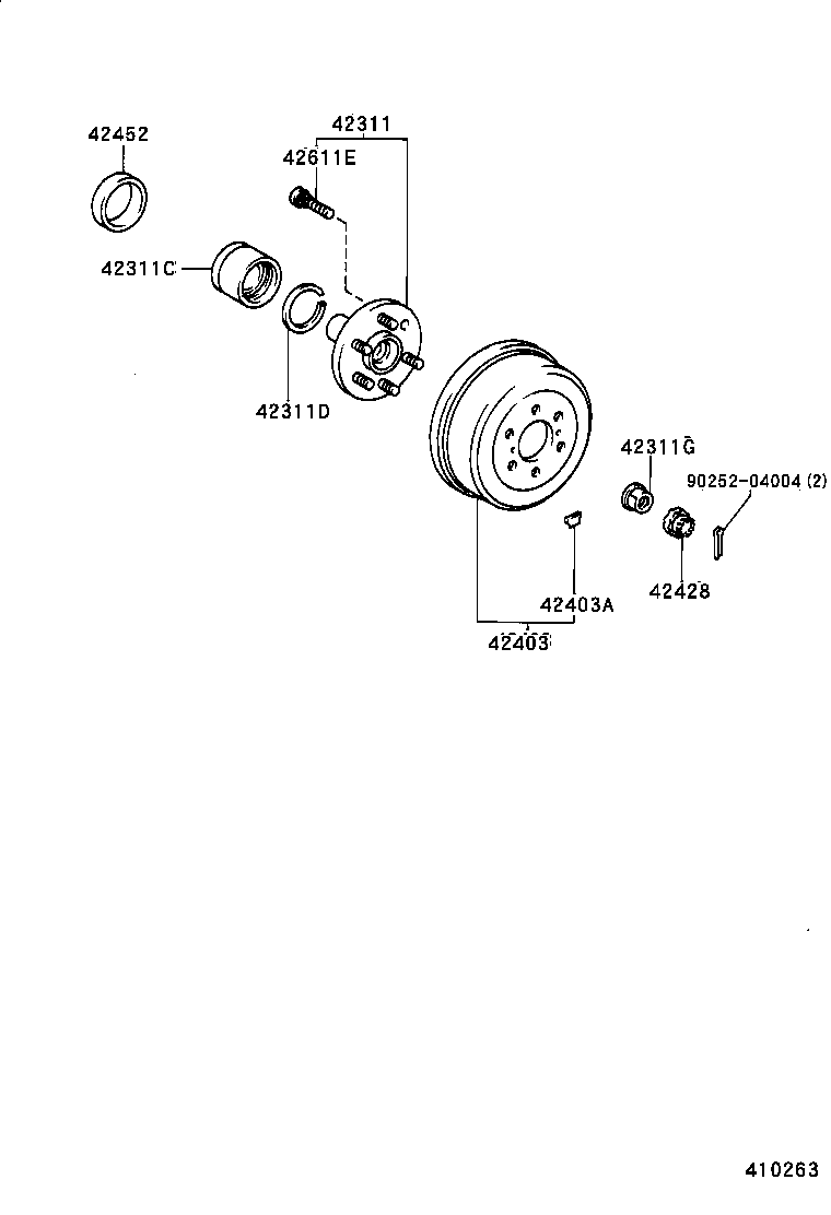 TOYOTA 9052193003 - Kit cuscinetto ruota www.autoricambit.com