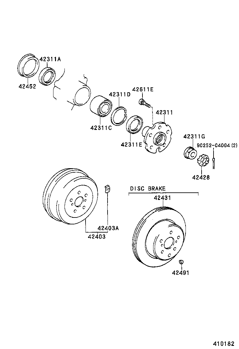 TOYOTA 90311-59002 - Kit cuscinetto ruota www.autoricambit.com