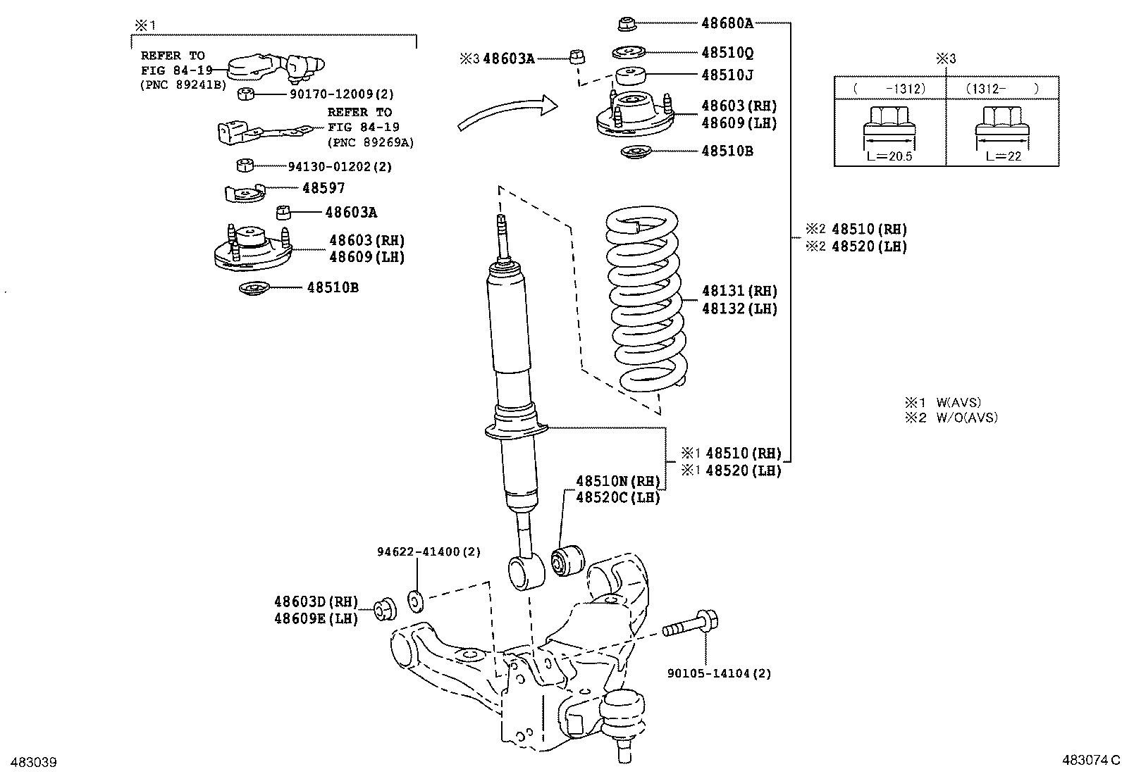 TOYOTA 4851069476 - Ammortizzatore www.autoricambit.com