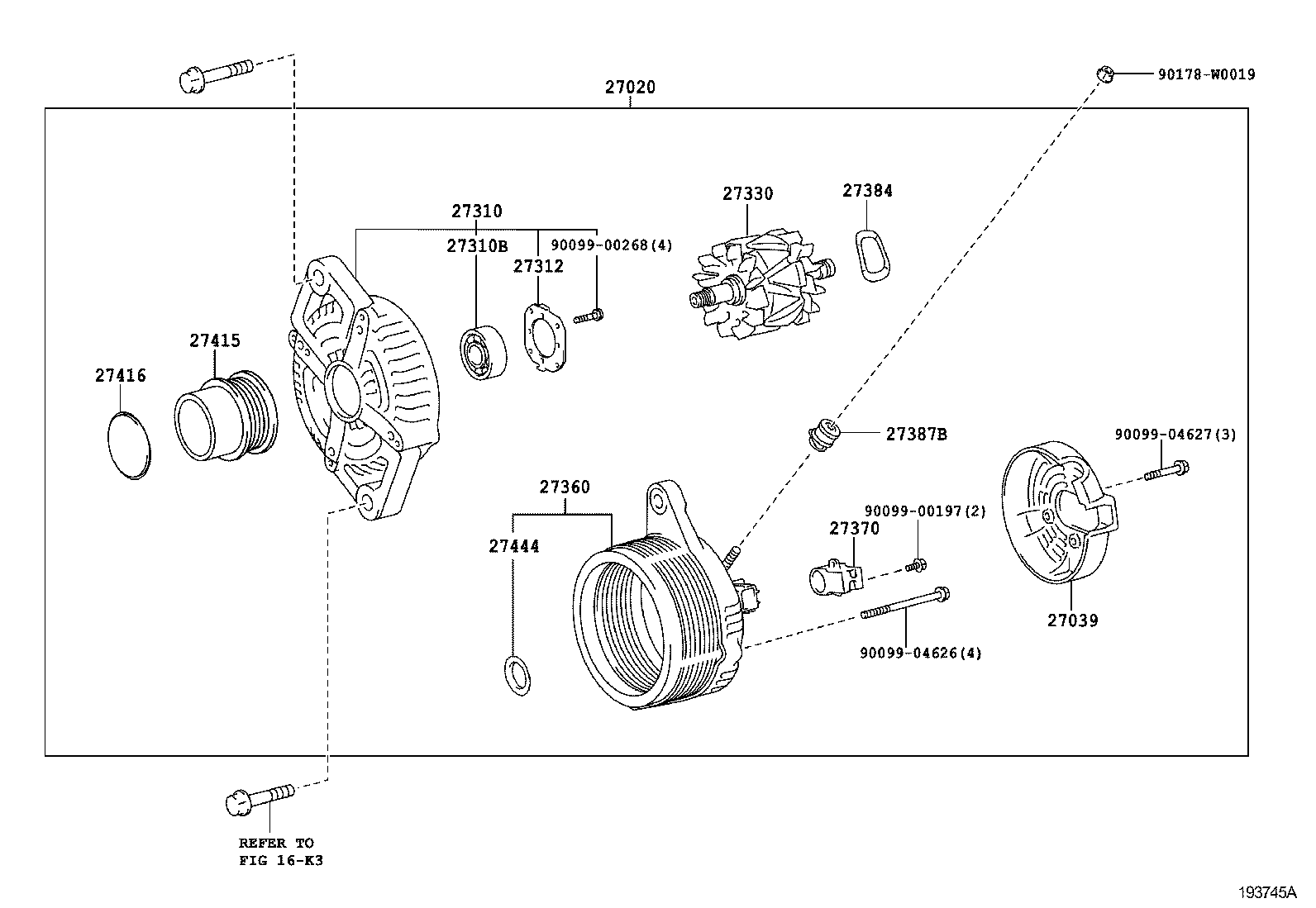 TOYOTA 270600Q150 - Alternatore www.autoricambit.com