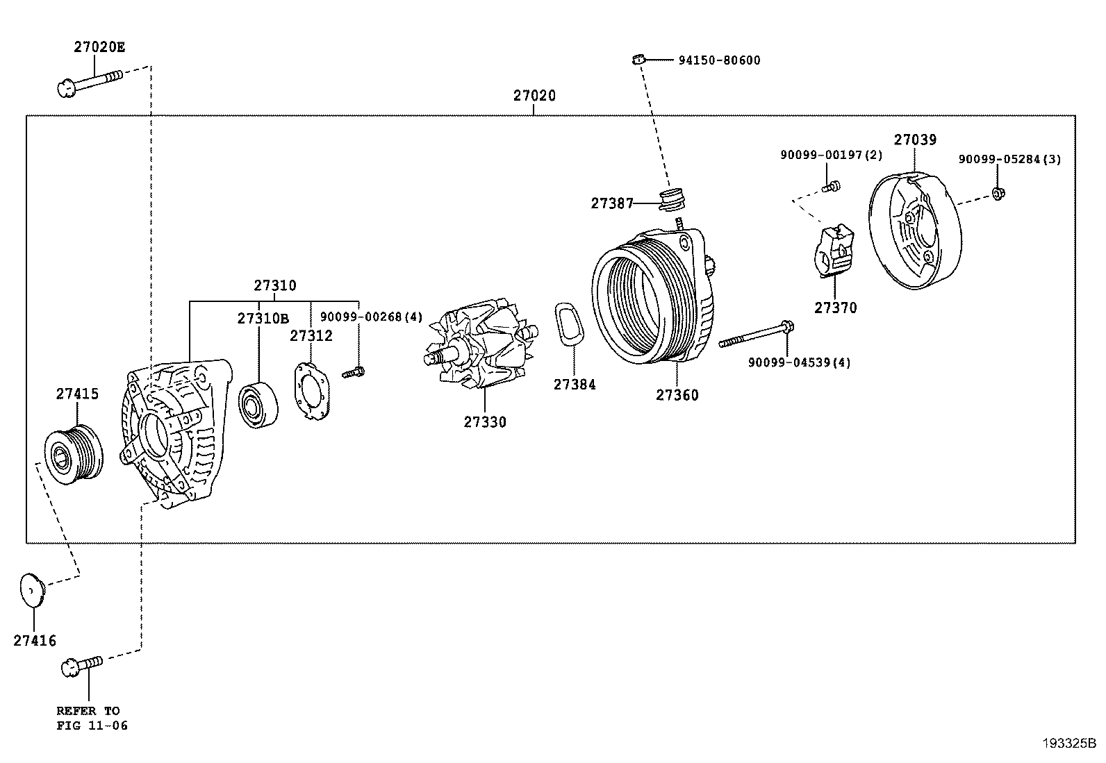 TOYOTA 27060-30131 - Alternatore www.autoricambit.com