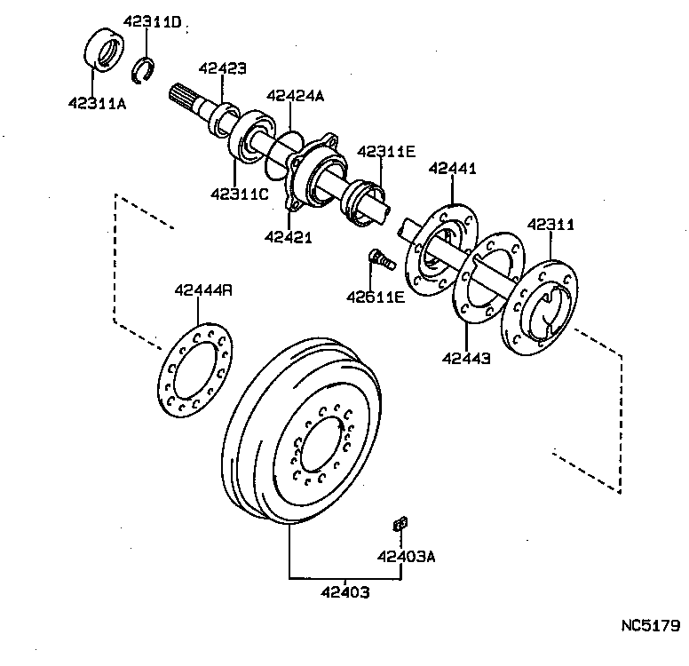 TOYOTA 9031050001 - Kit cuscinetto ruota www.autoricambit.com