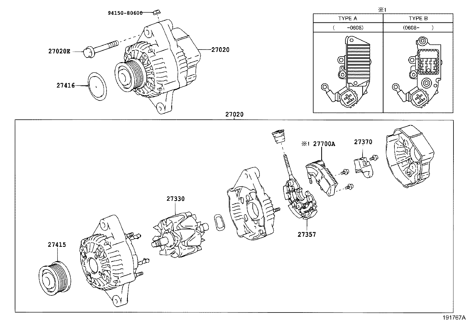 TOYOTA 27415-30020 - Puleggia cinghia, Alternatore www.autoricambit.com