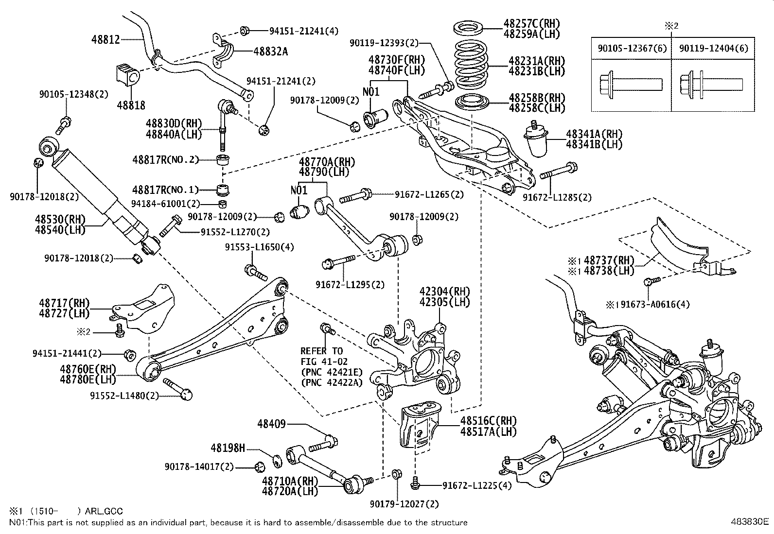 TOYOTA 48710-42030 - Sospensione a ruote indipendenti www.autoricambit.com