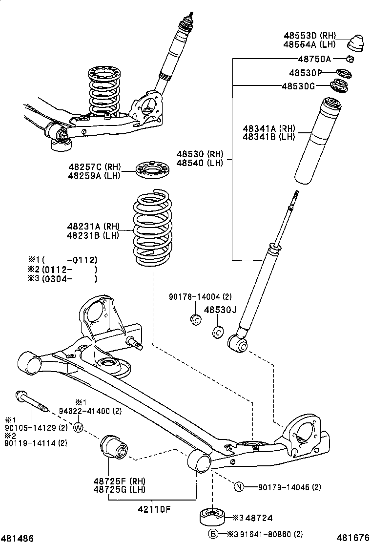 TOYOTA 48531-80698 - Ammortizzatore www.autoricambit.com