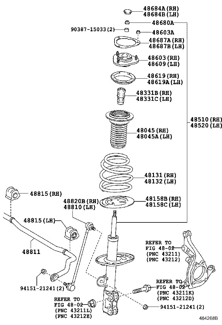 TOYOTA 4852080472 - Ammortizzatore www.autoricambit.com