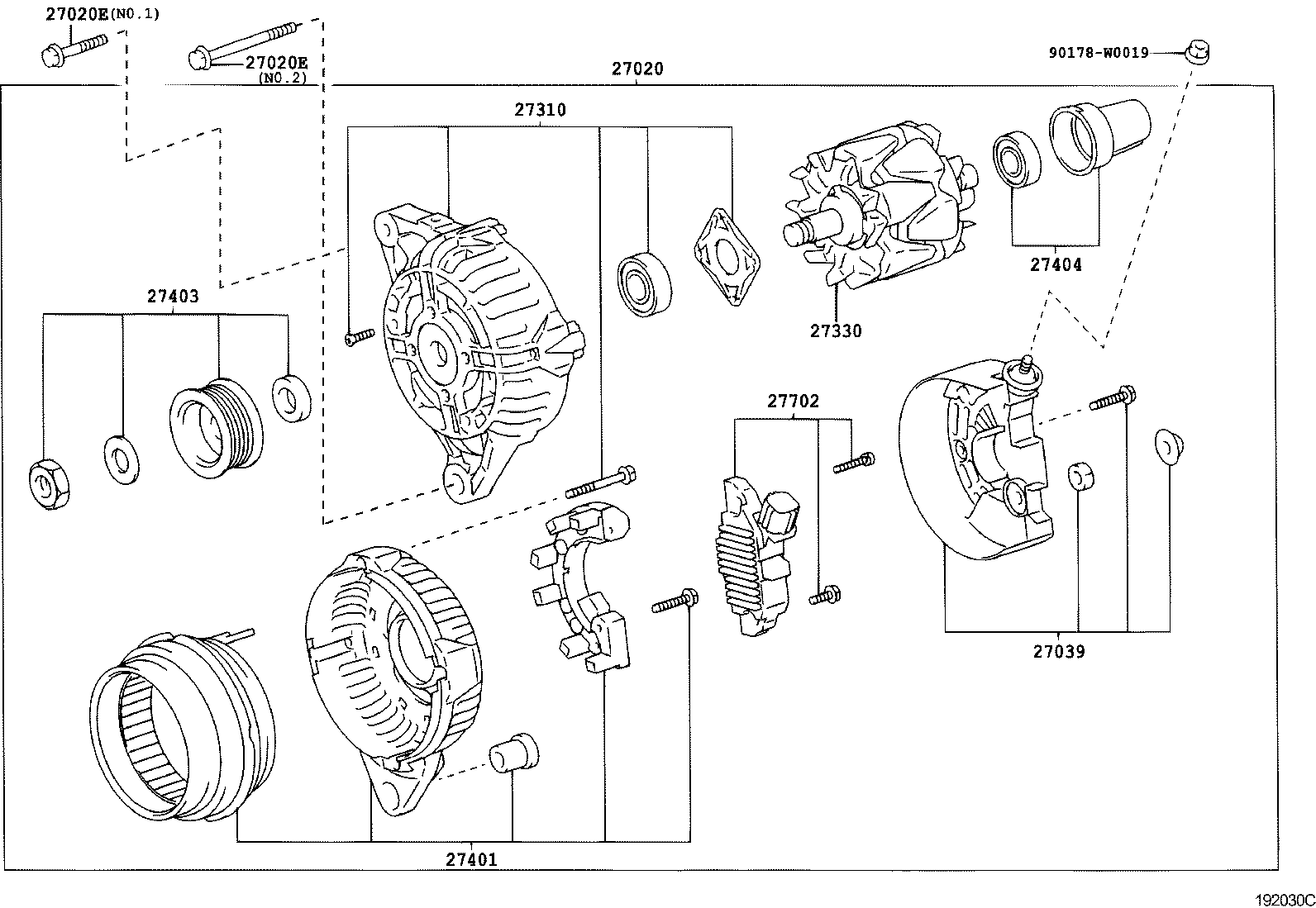 TOYOTA 27060-0D140 - Alternatore www.autoricambit.com